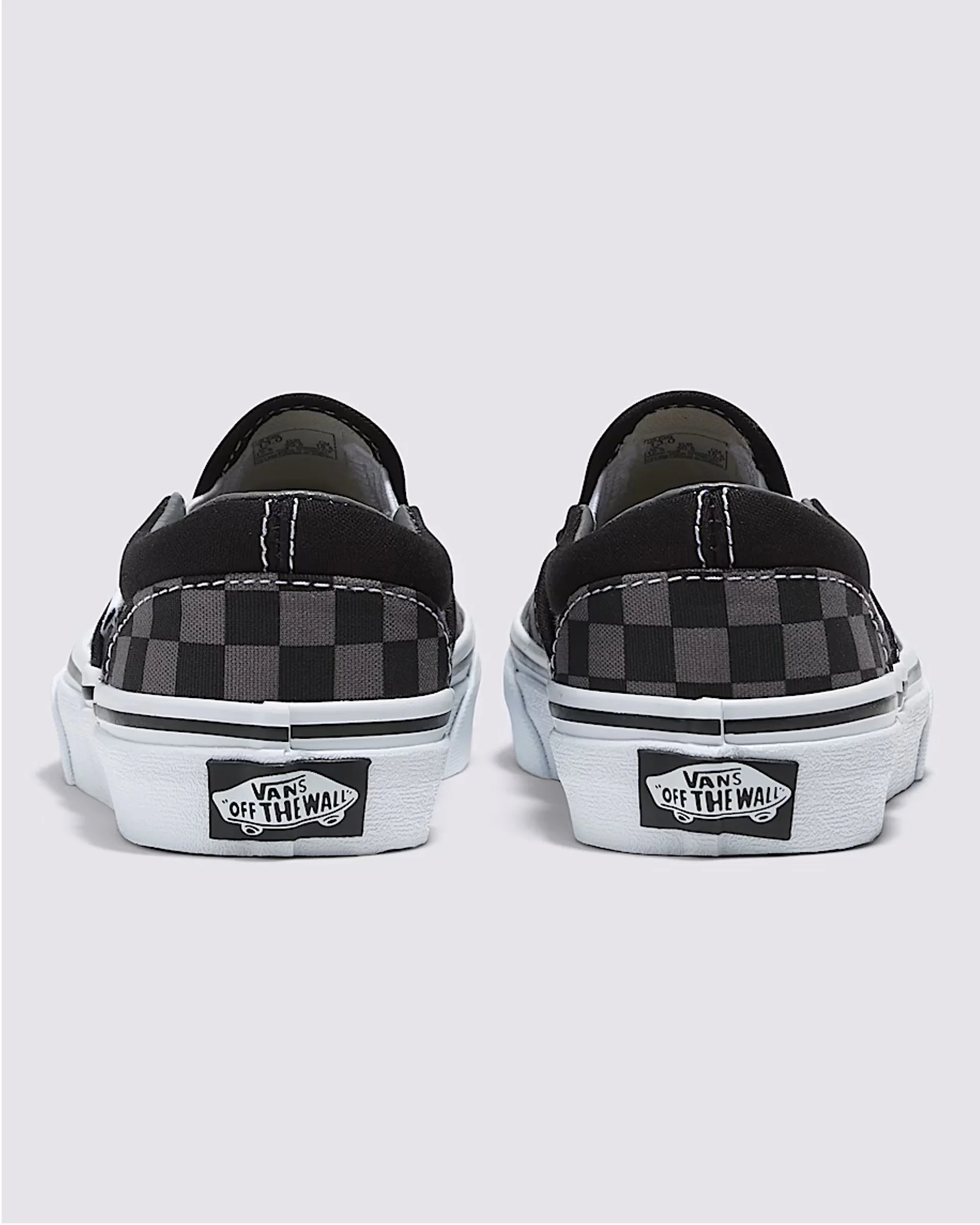 Little Kid's Classic Slip-on Shoes - Black / Pewter Grey - Image 4