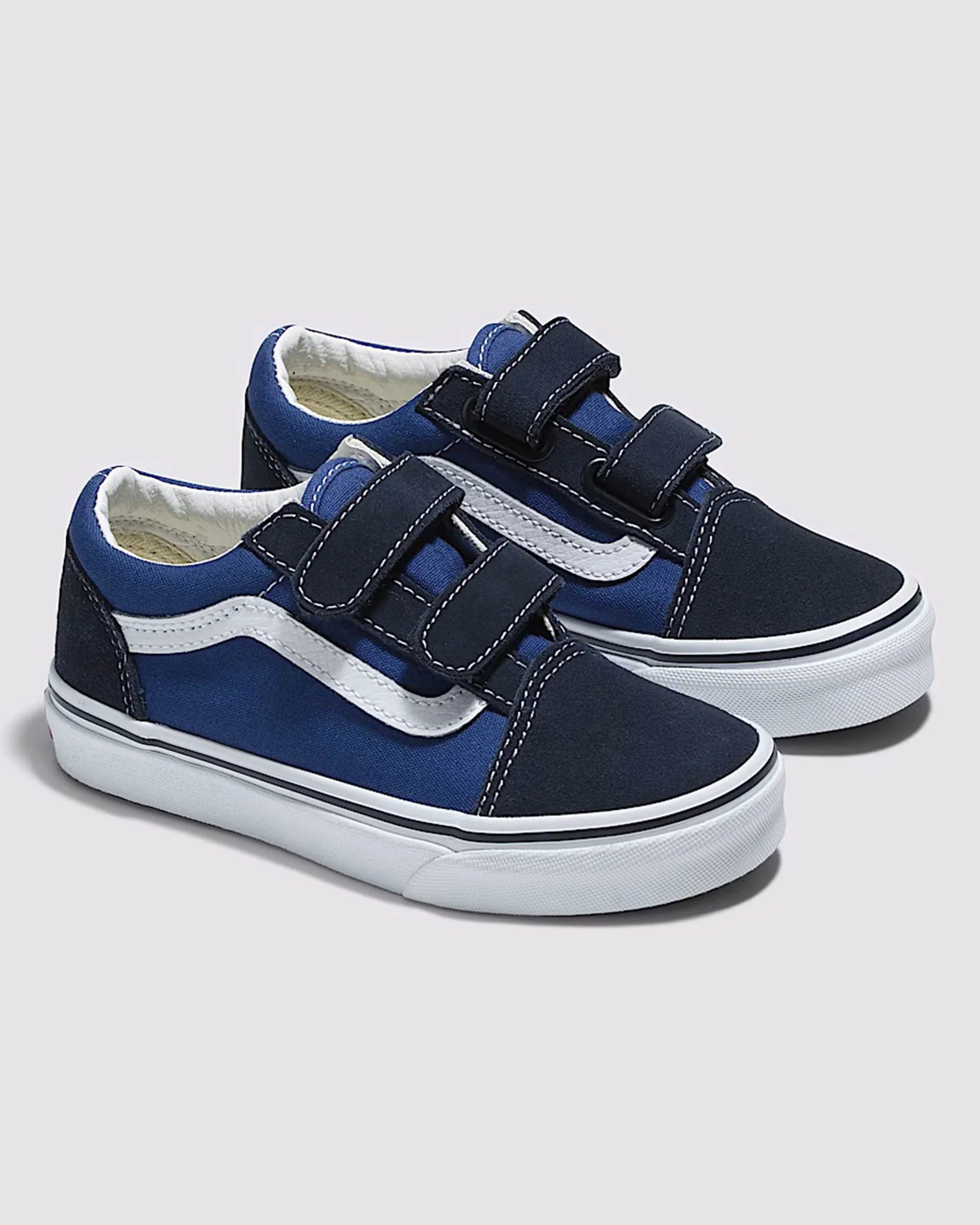 Little Kids Old Skool V Shoes - Navy/True White - Image 2