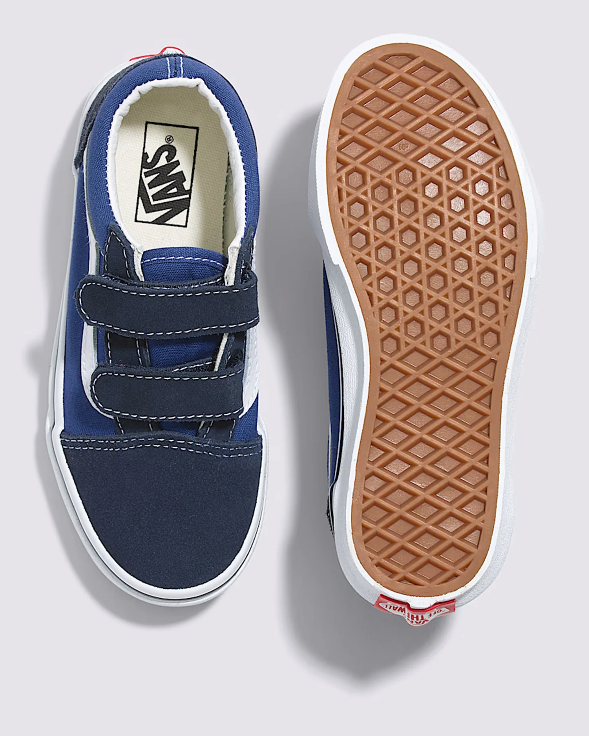 Little Kids Old Skool V Shoes - Navy/True White - Image 3