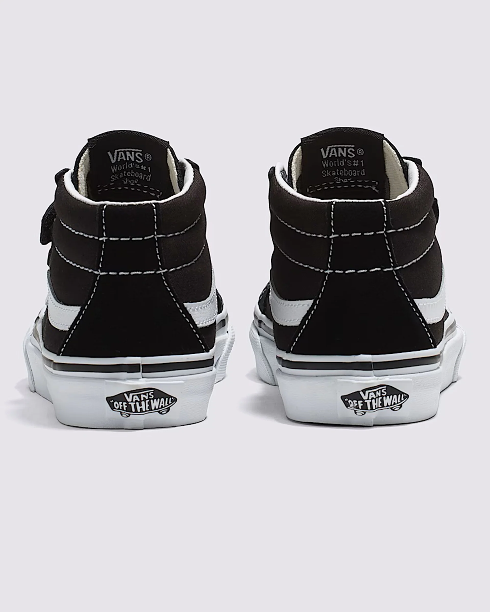 Little Kids Sk8-Mid Reissue V Shoe - Black / True White - Image 4