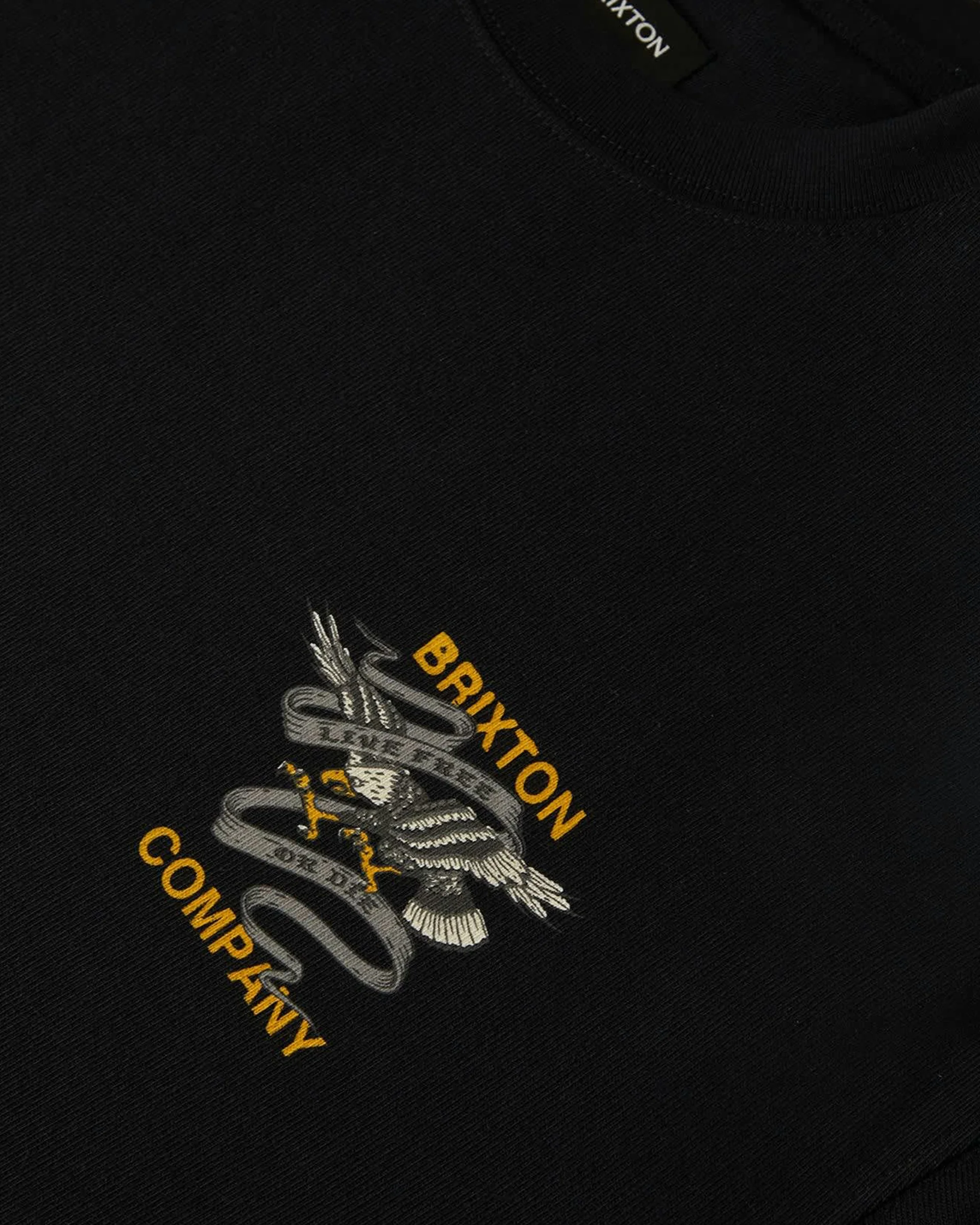 Live Free Heavyweight Relaxed S/S T-Shirt - Black Classic Wash - Image 3