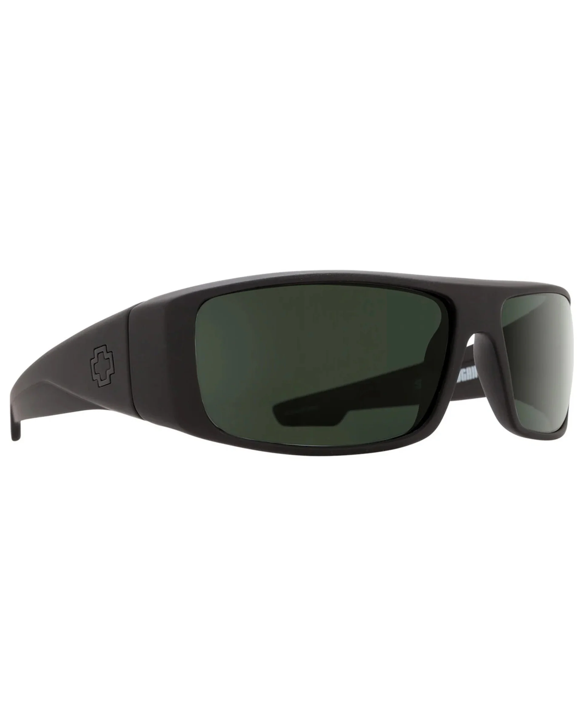 Logan Sunglasses - Black Soft Matte/Happy Grey Green Polar