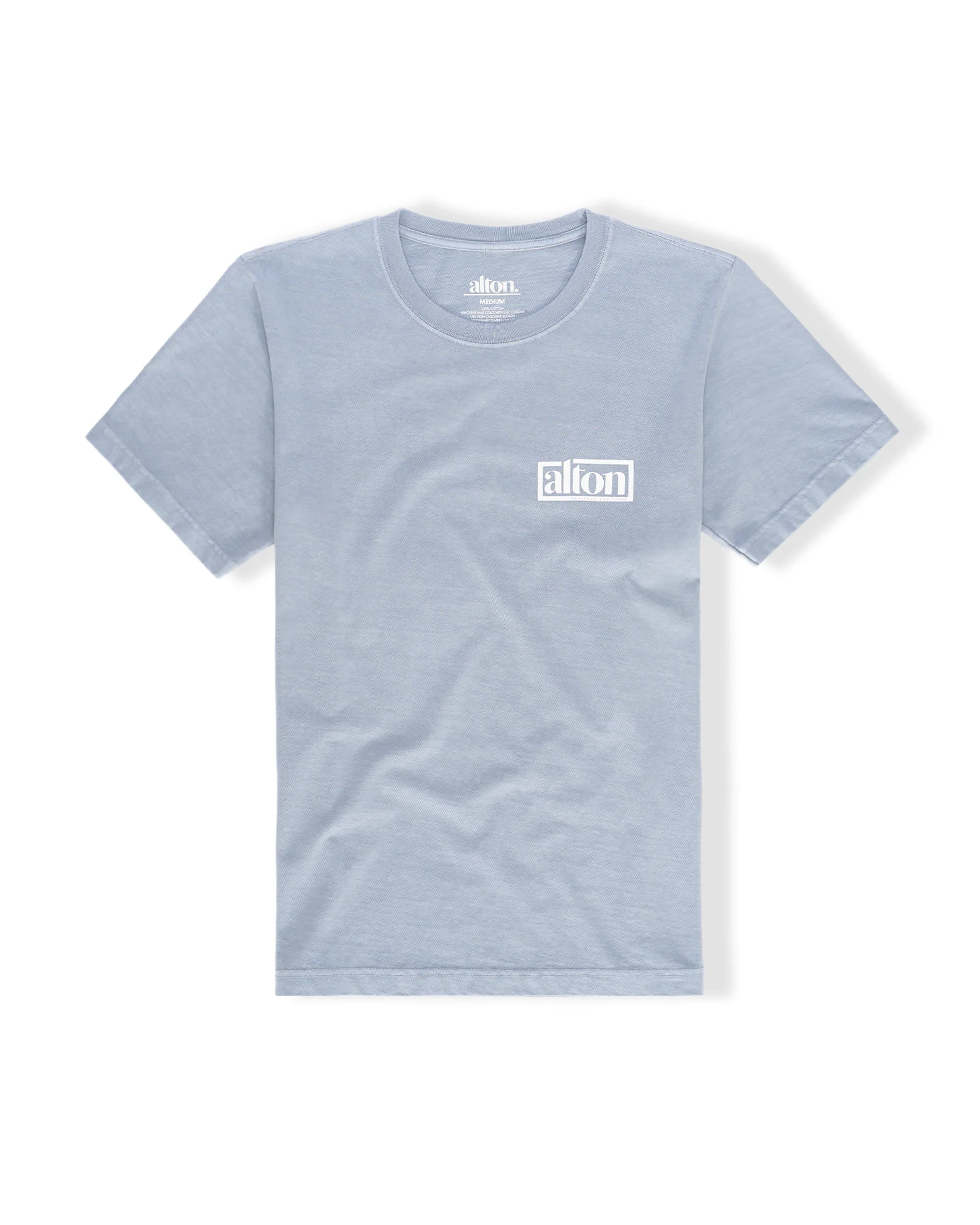 Logo Box HW PGMT S/S Tee - Light Washed Denim - Image 2