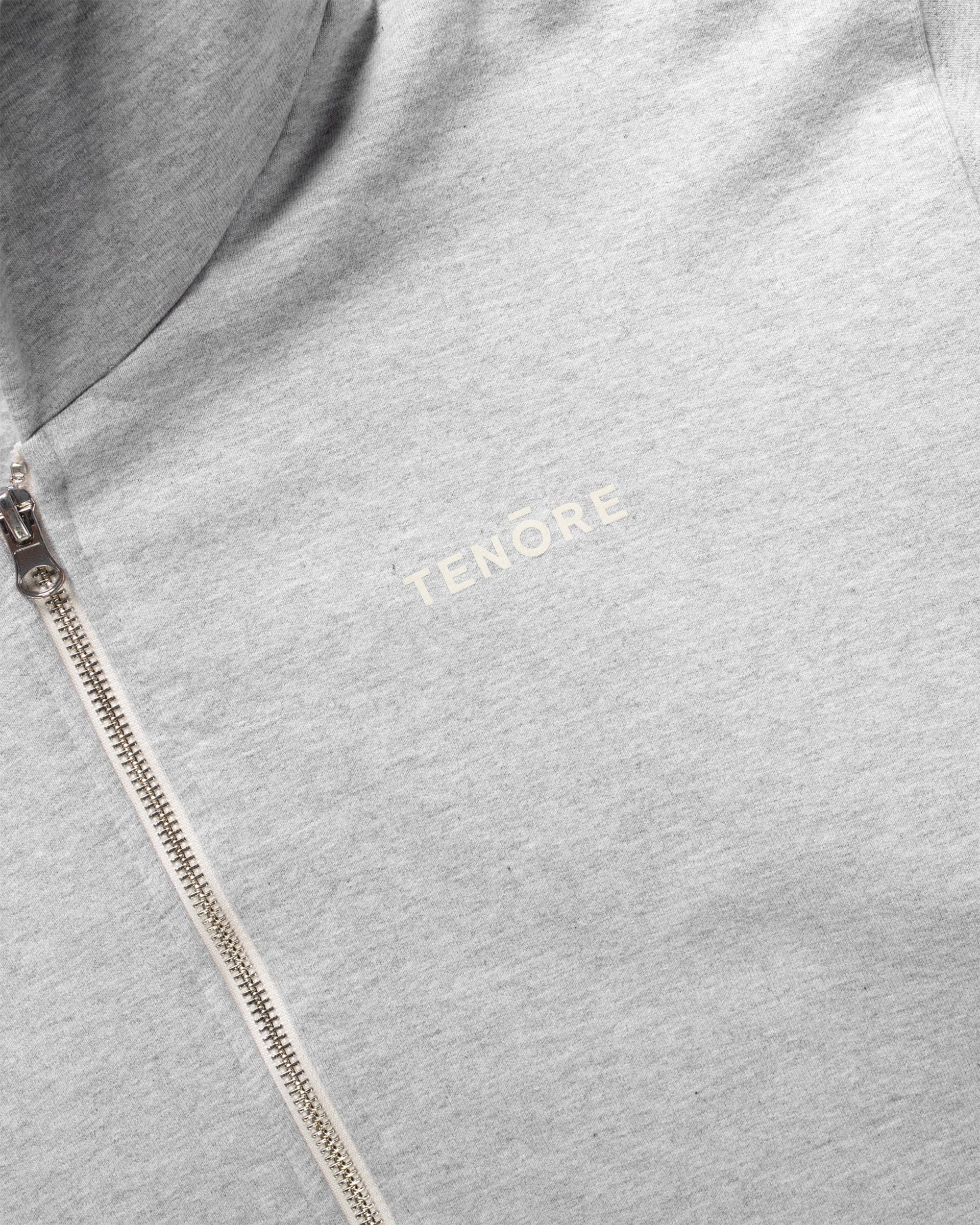 Logo Fleece Zip Hoodie - Heather Grey - Image 2