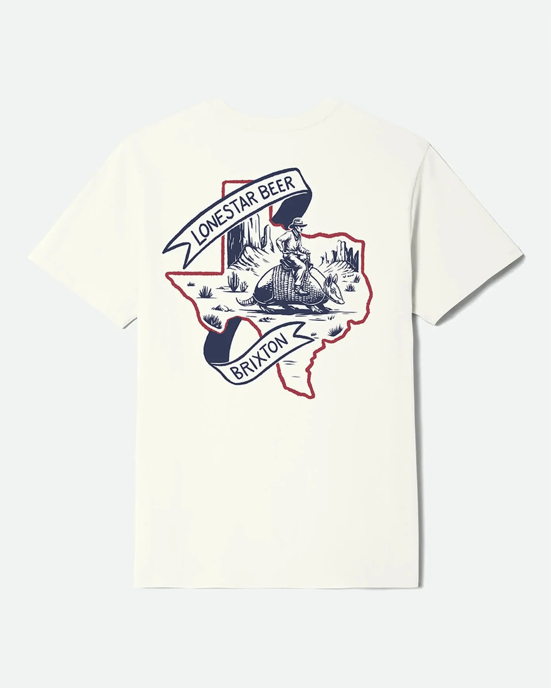 Lone Star Armadillo S/S Standard T-Shirt - Cream - Image 6