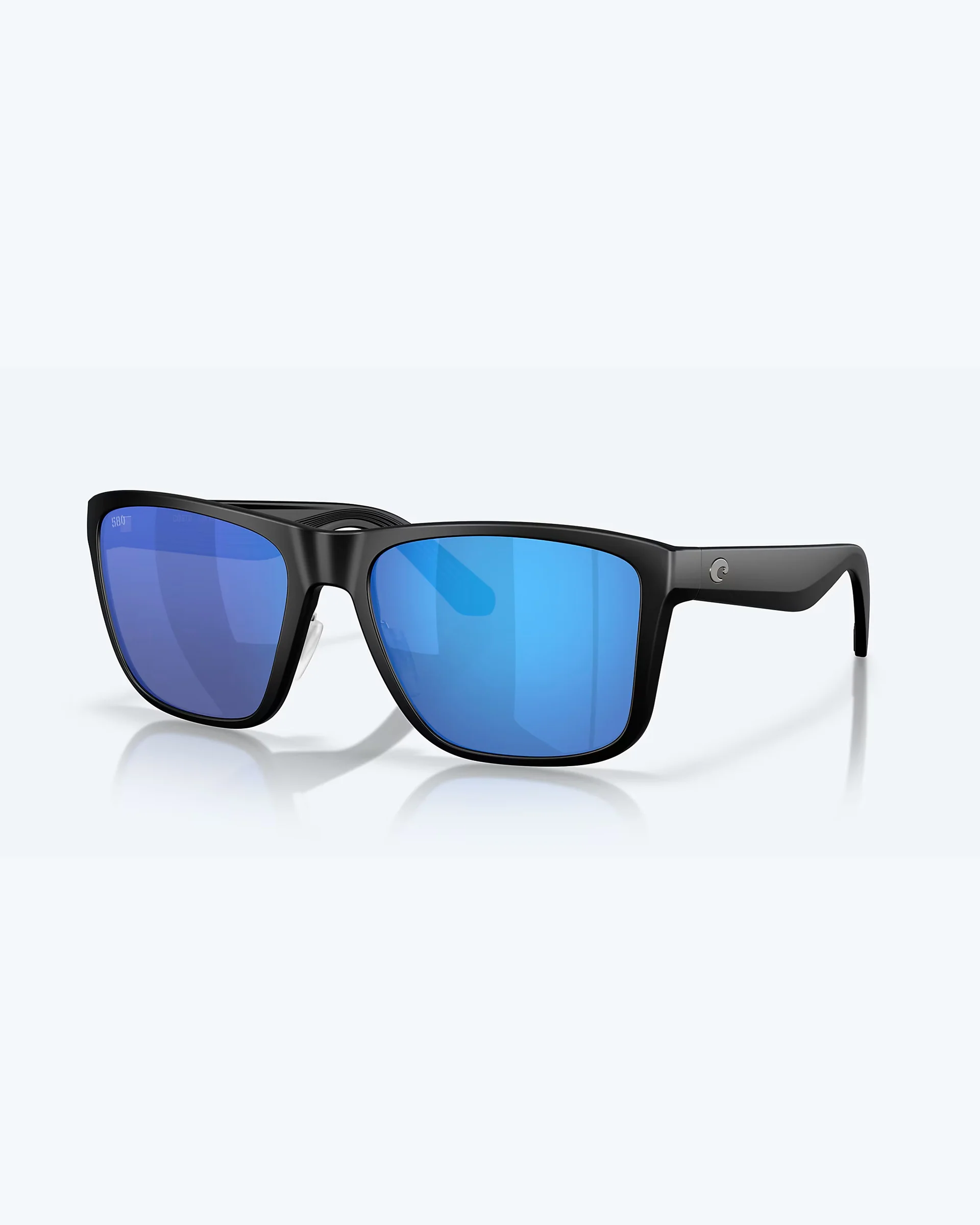 Los Alijos Polarized Sunglasses - Matte Black / Blue Mirror