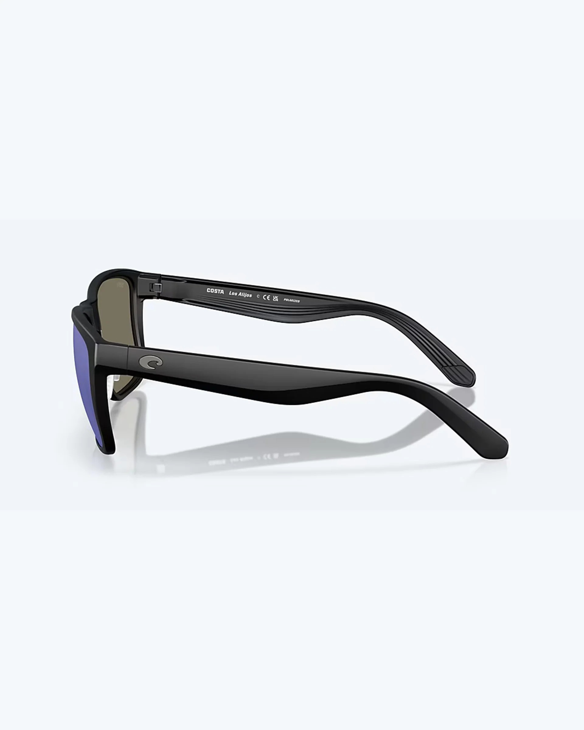 Los Alijos Polarized Sunglasses - Matte Black / Blue Mirror - Image 3