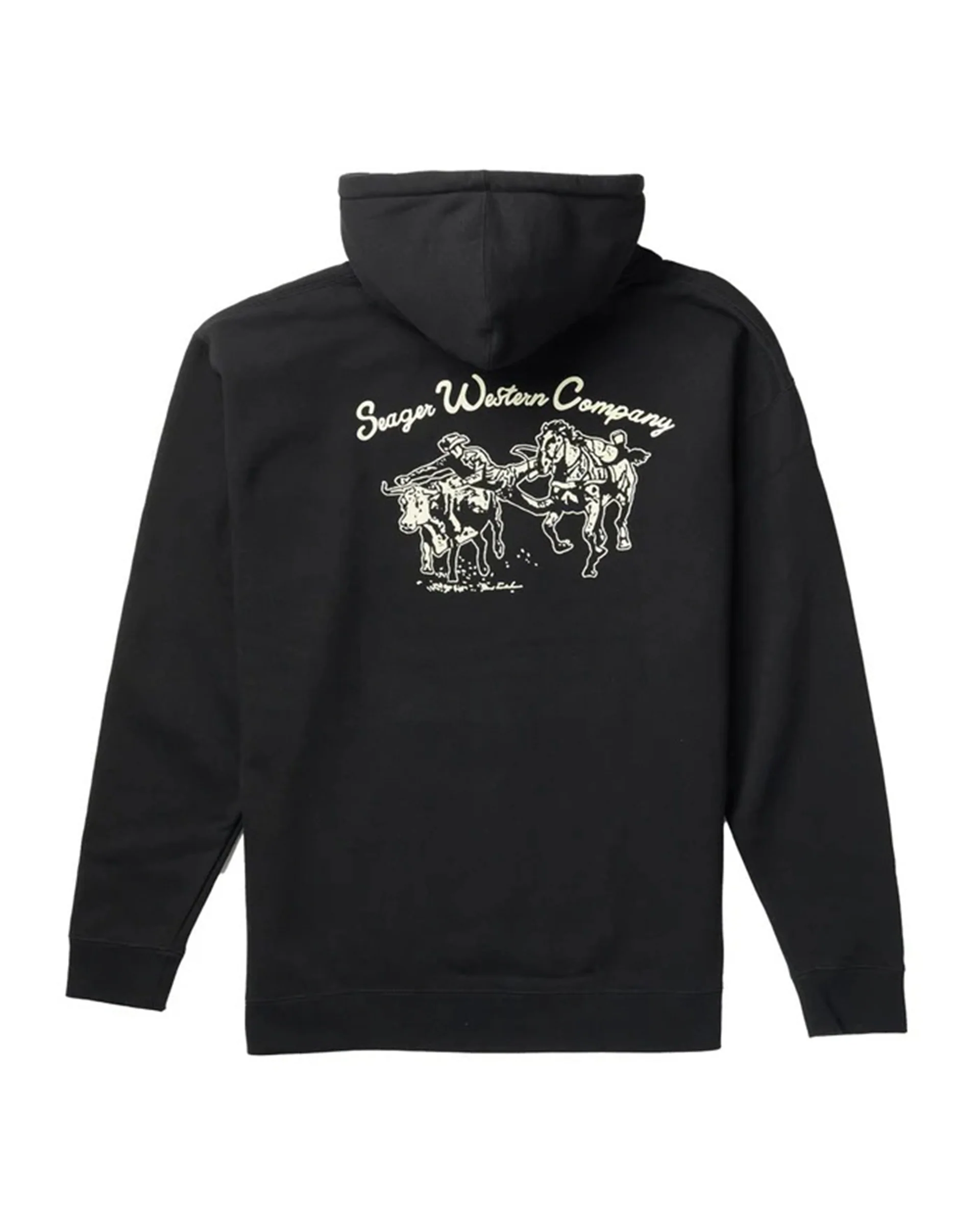 Los Rios Mid-Weight P/O Hoodie - Black
