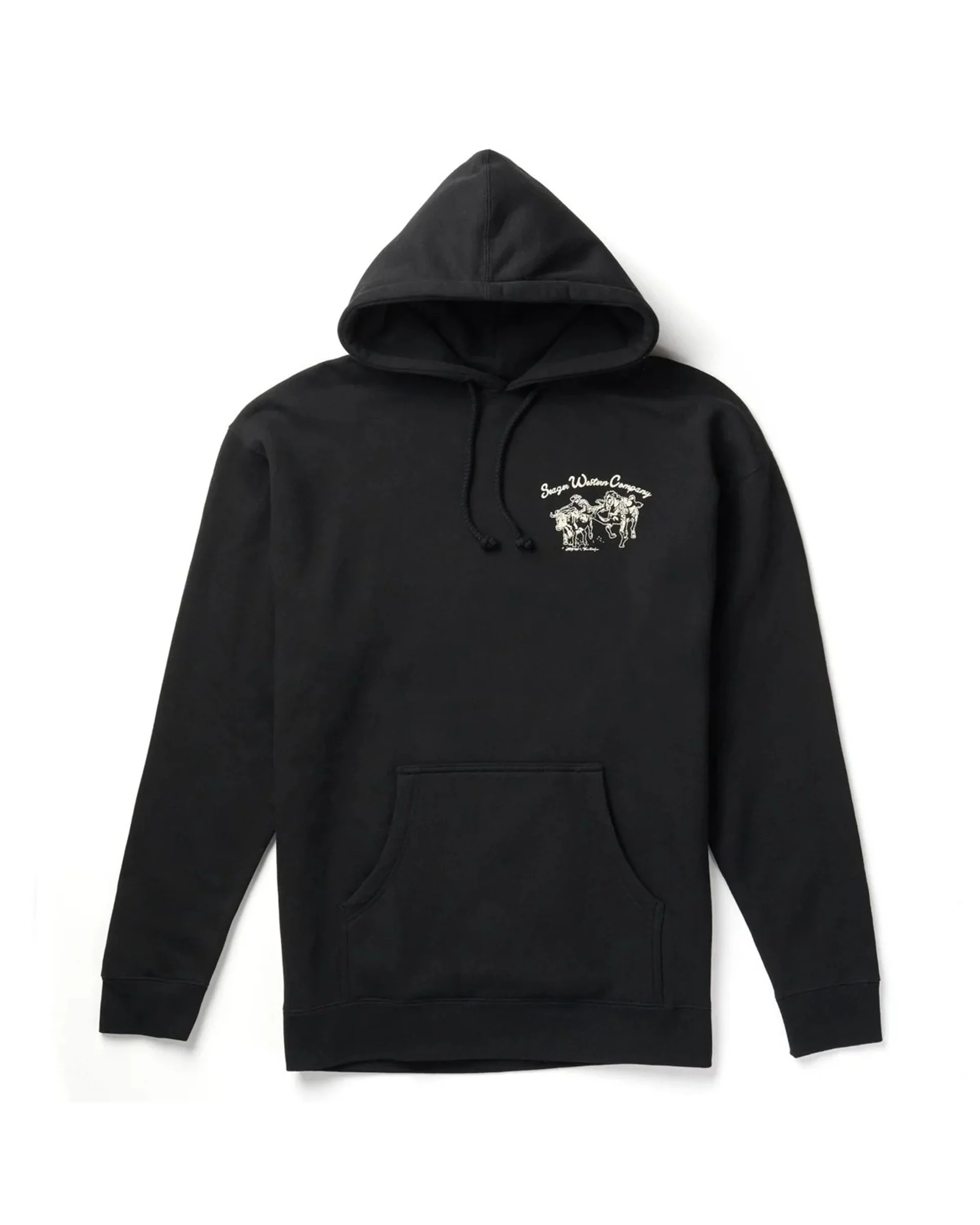 Los Rios Mid-Weight P/O Hoodie - Black - Image 2