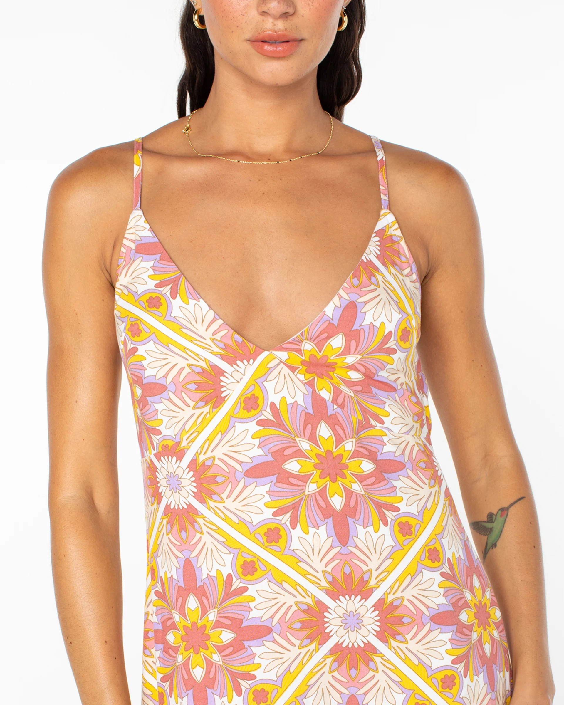Lost Paradise Dress - Aragon Mirissa Beach Tile Print - Image 4