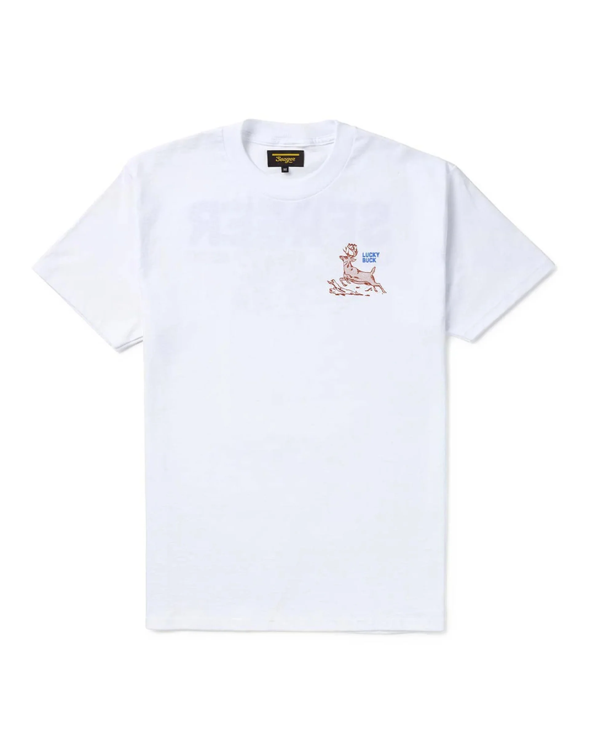 Lucky Buck S/S T-Shirt - White - Image 2