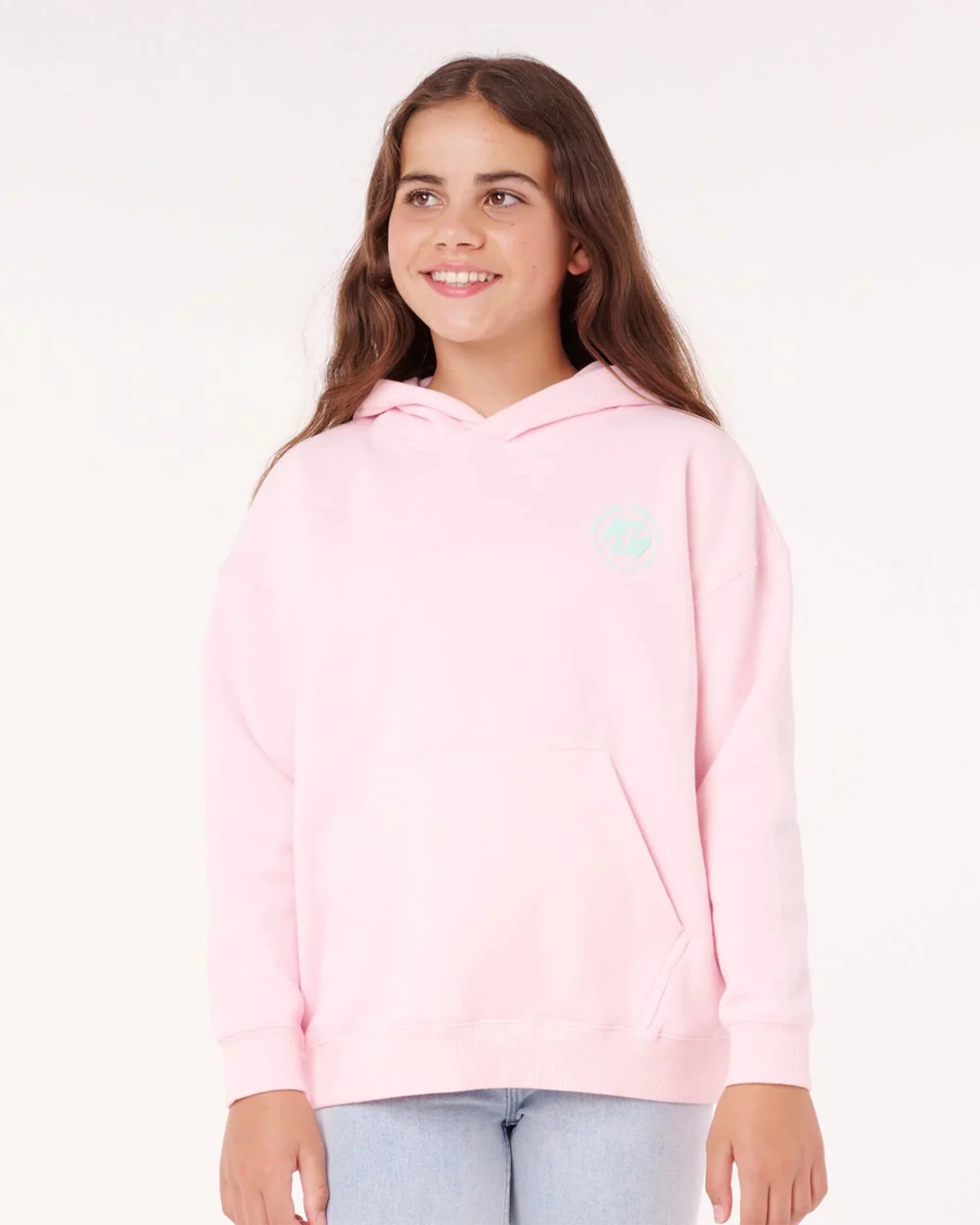 Girls Luxe Surf Hood - Pastel Pink