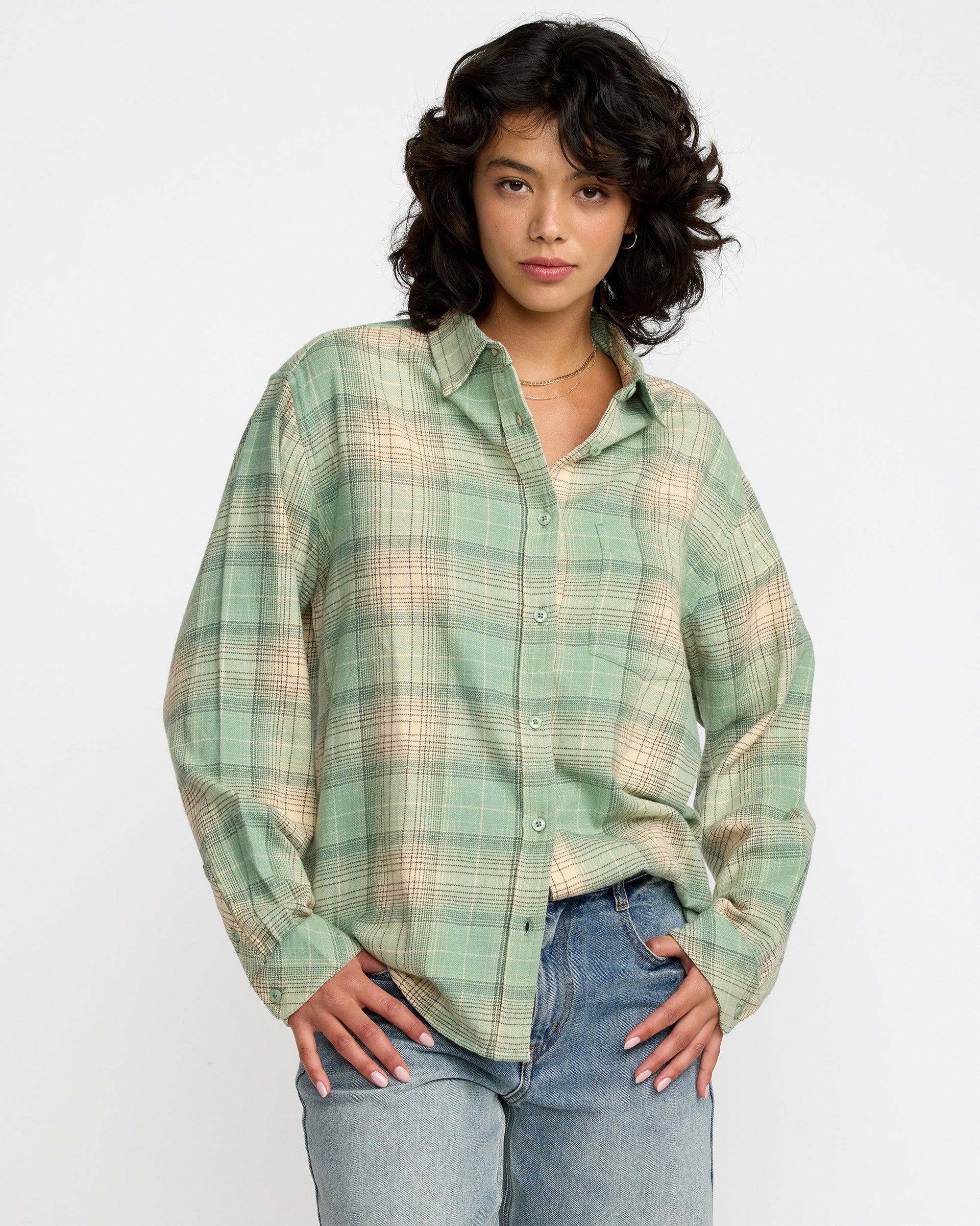 Mabel Flannel - Sea Green - Image 4