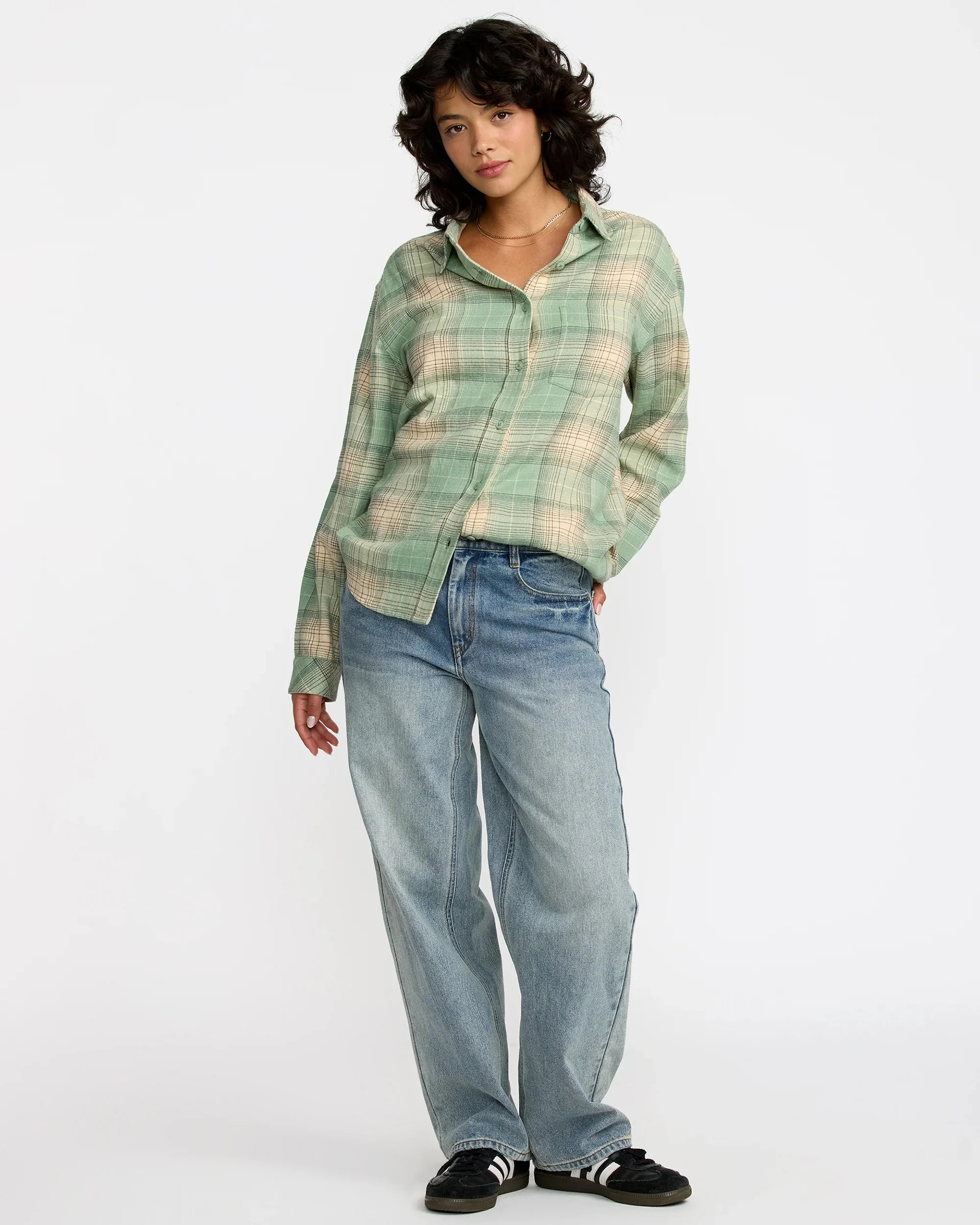 Mabel Flannel - Sea Green - Image 5