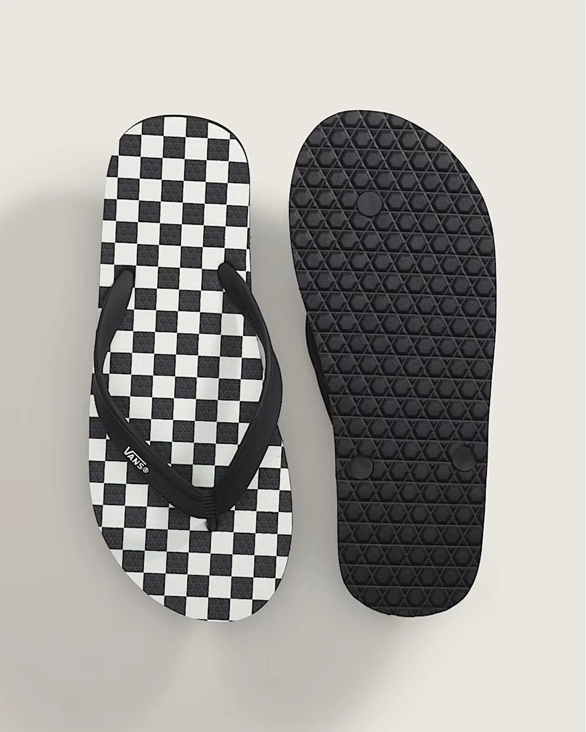 Makena Checkerboard Sandal - Checkerboard Black/Marshmellow White - Image 3