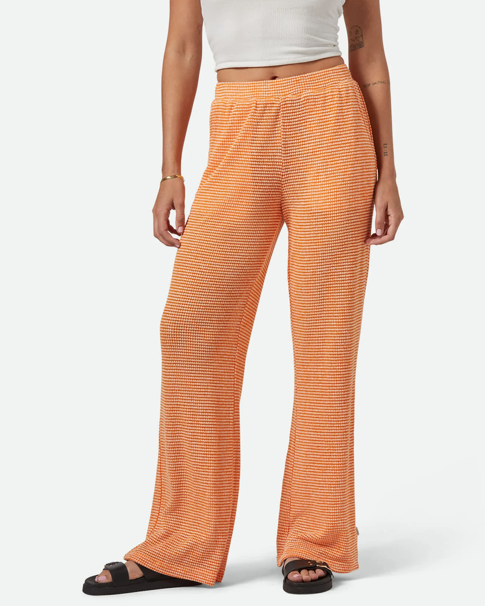 Maude Mesh Lounge Pant - Tangerine - Image 3