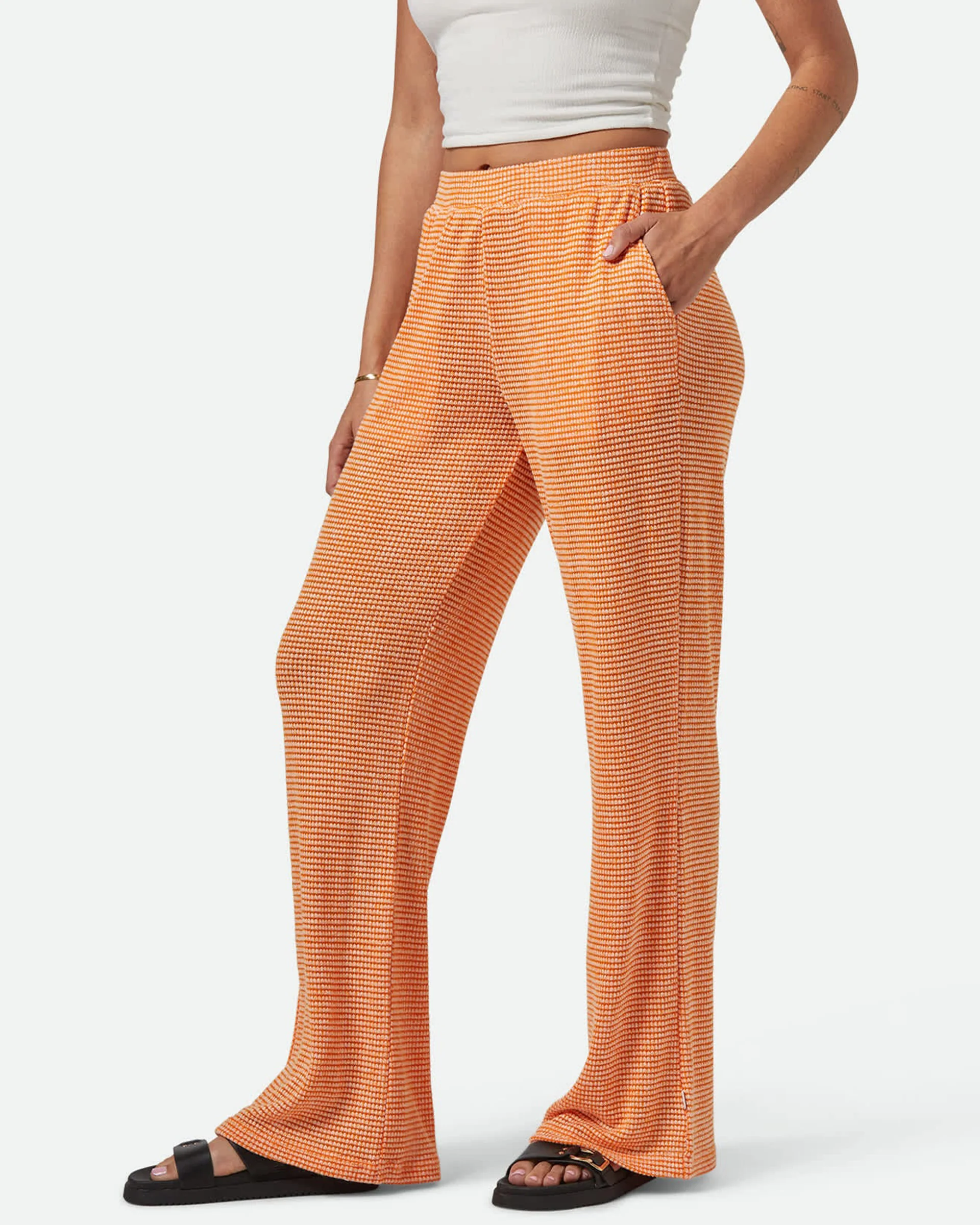 Maude Mesh Lounge Pant - Tangerine - Image 4