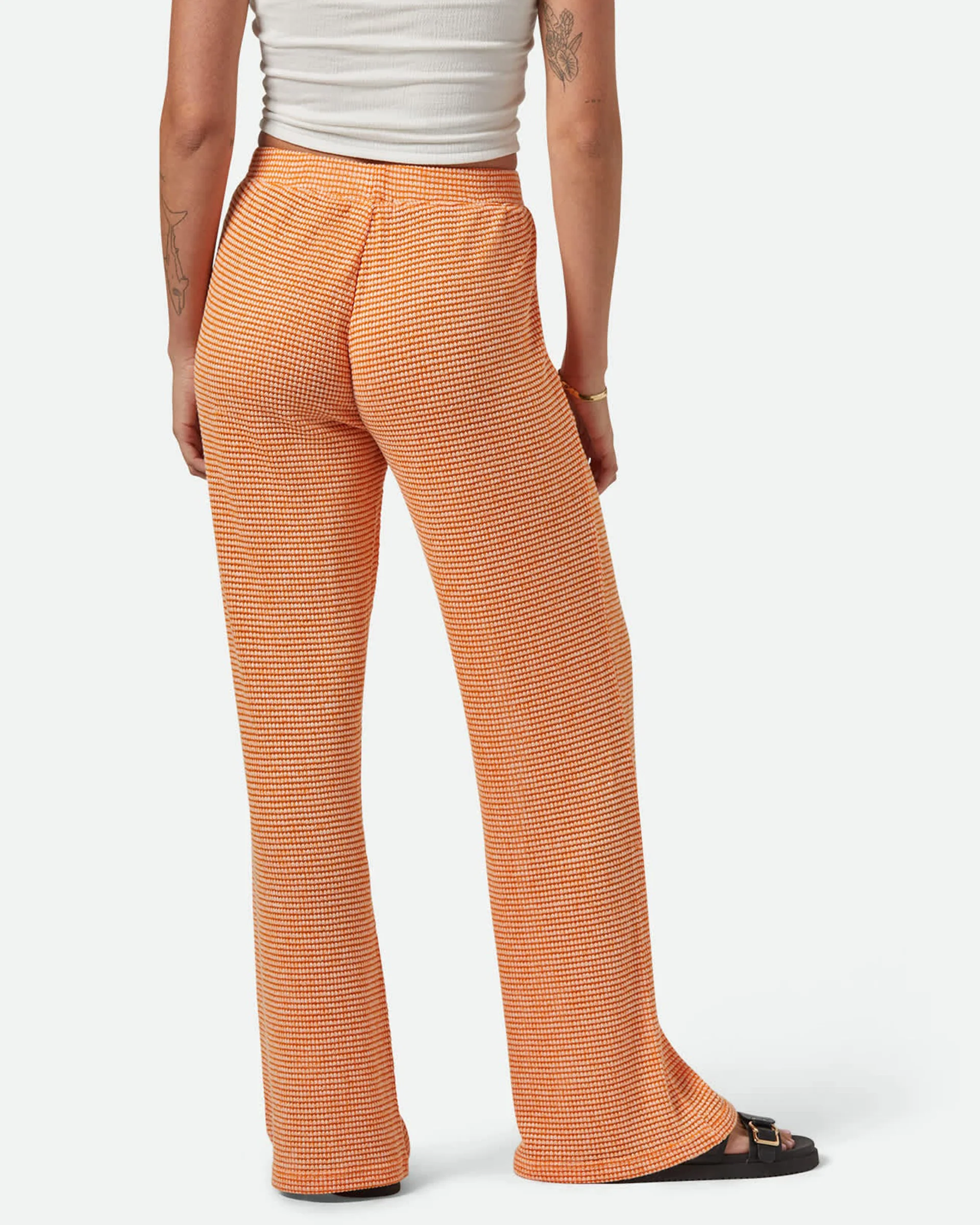 Maude Mesh Lounge Pant - Tangerine - Image 5