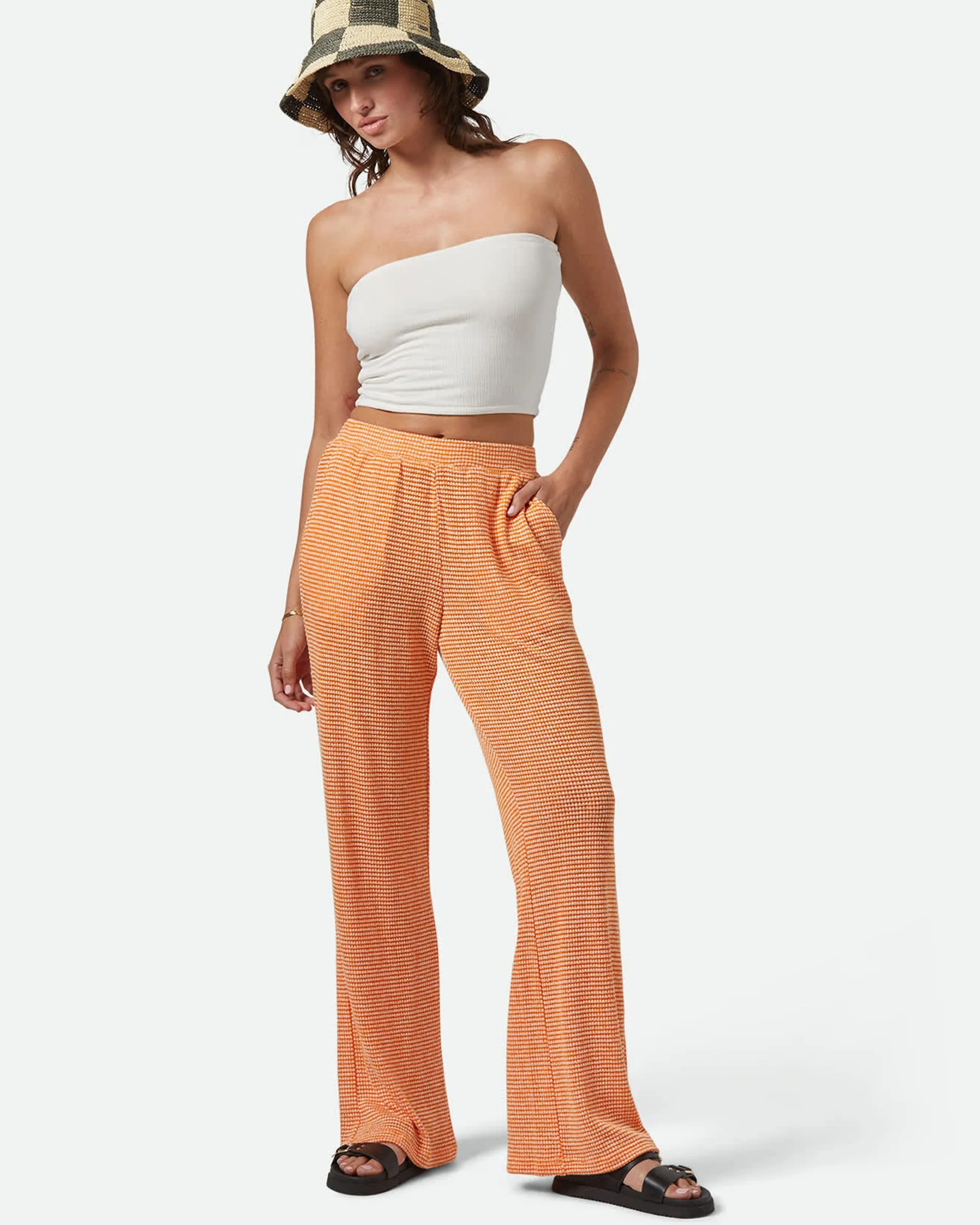 Maude Mesh Lounge Pant - Tangerine - Image 6