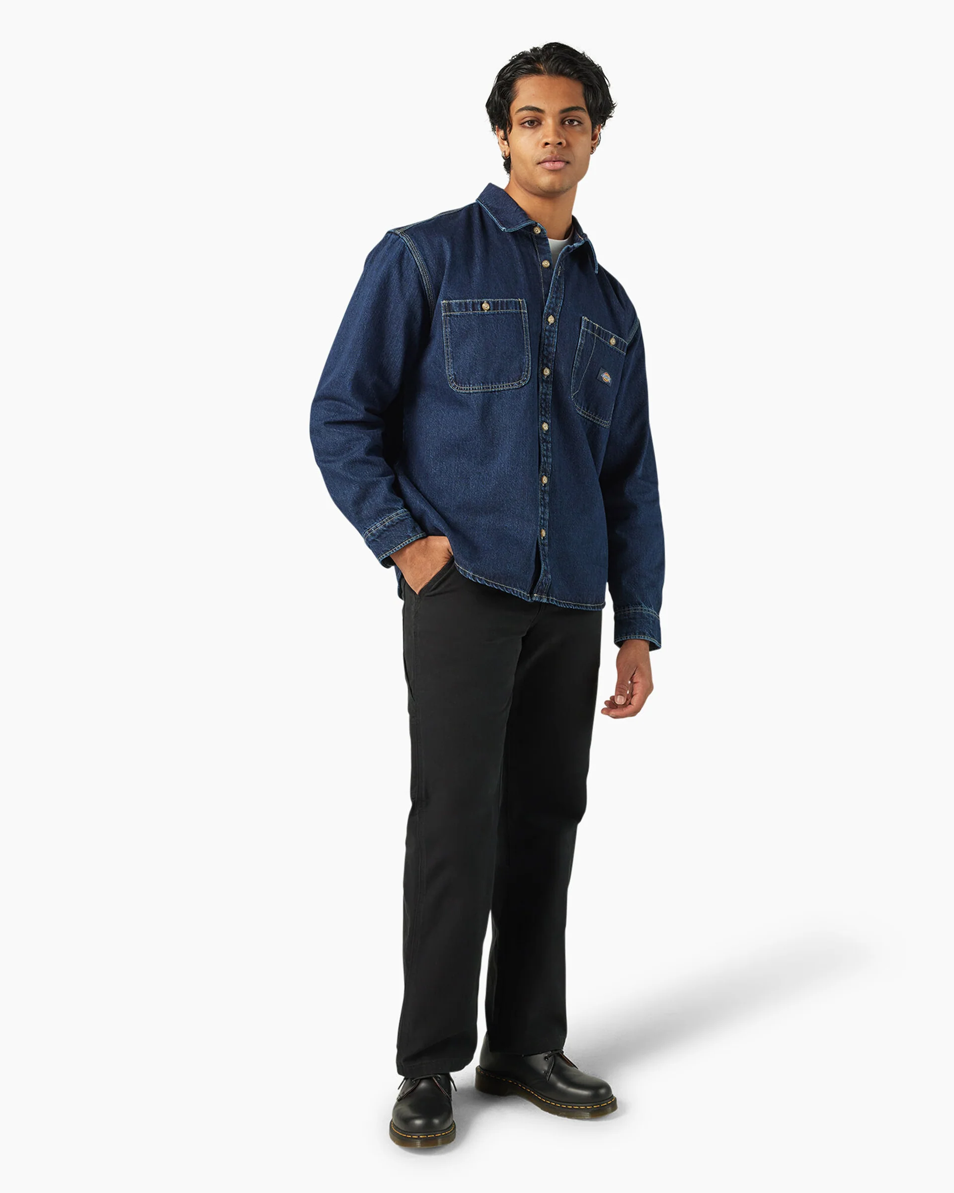Mechanic Denim Shirt - Dark Indigo - Image 4