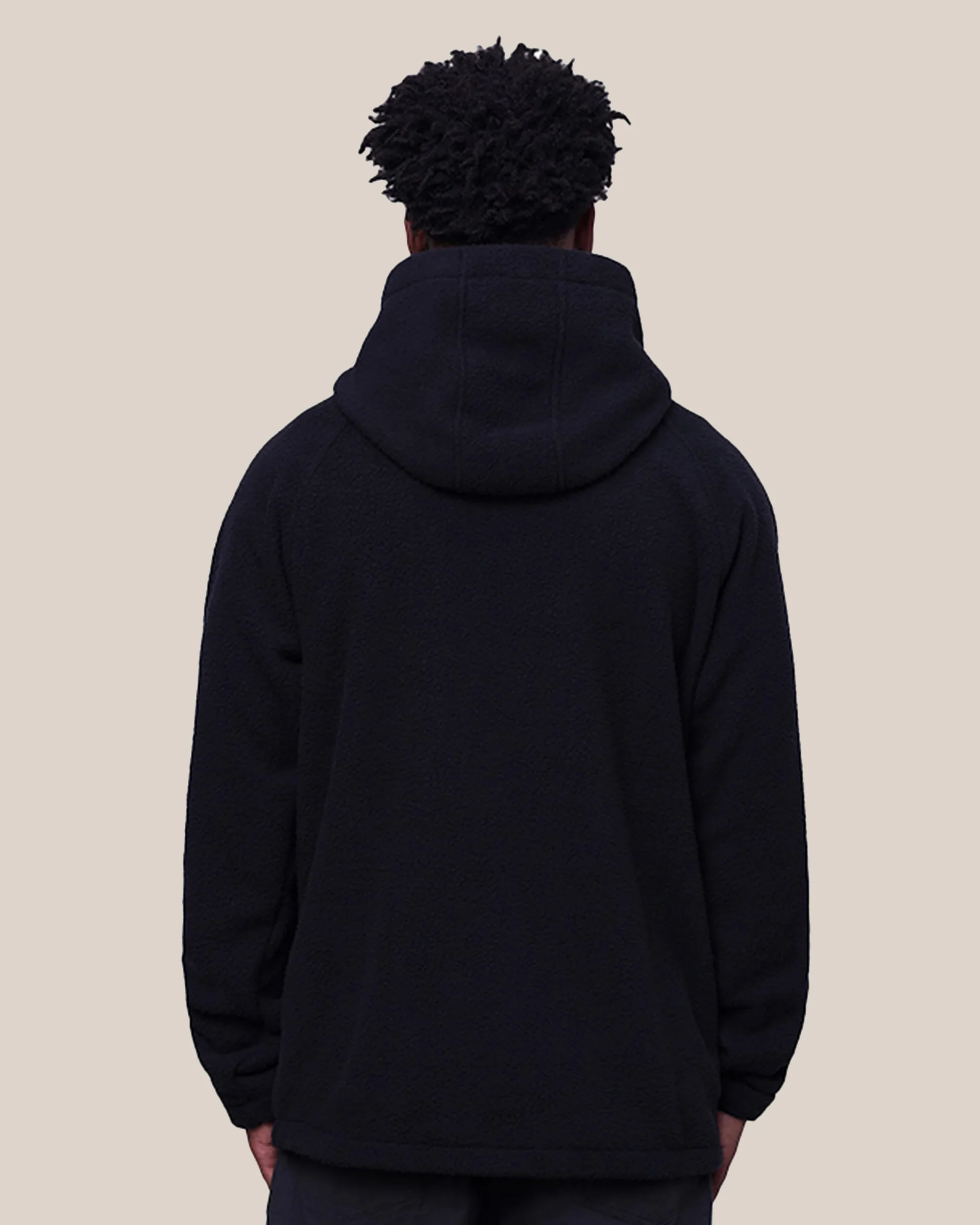 Men's Buttermilk Sherpa Fleece Pullover Hoodie - Image 2
