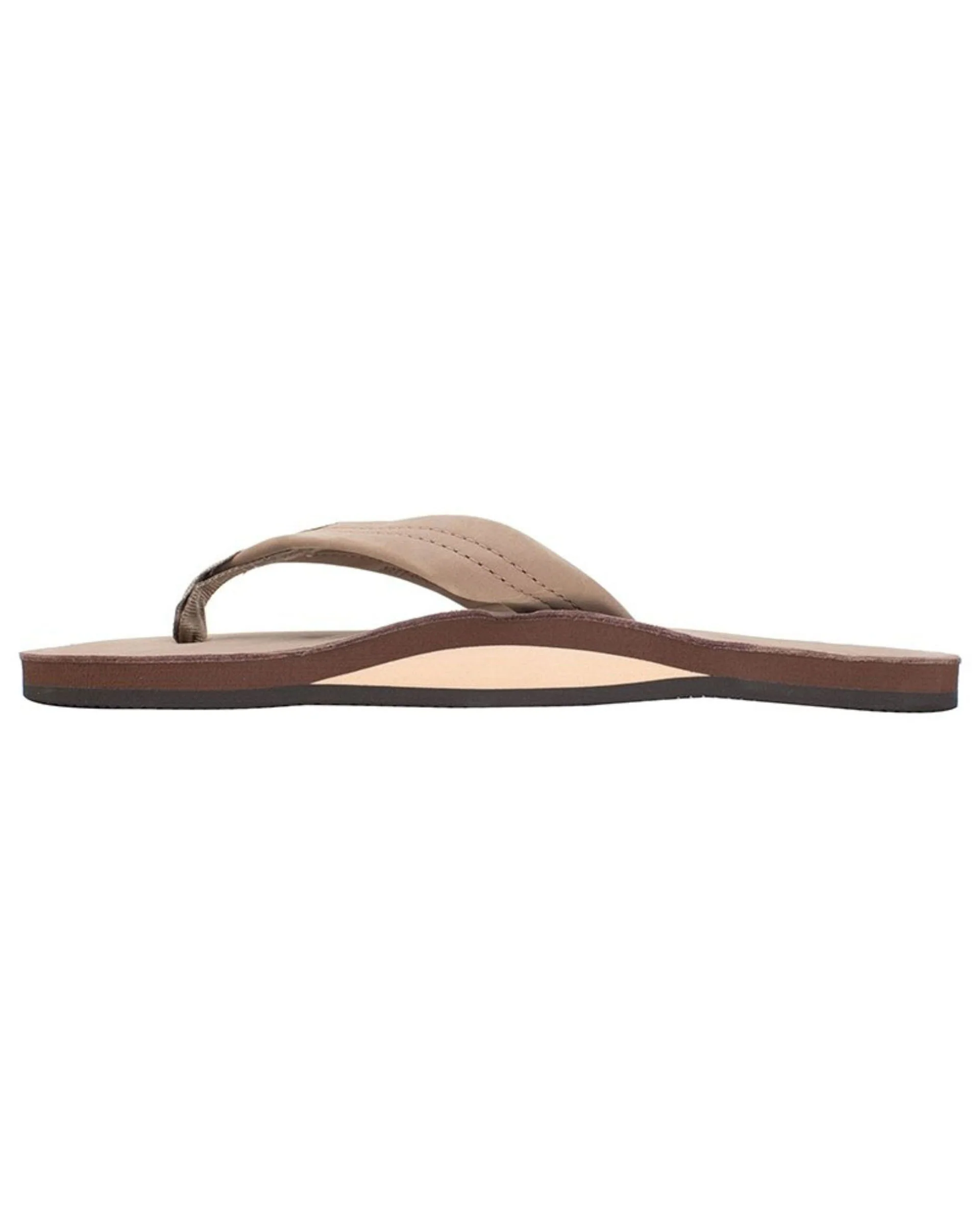 Men's Premier Leather Single Layer Arch Sandals - Dark Brown - Image 2