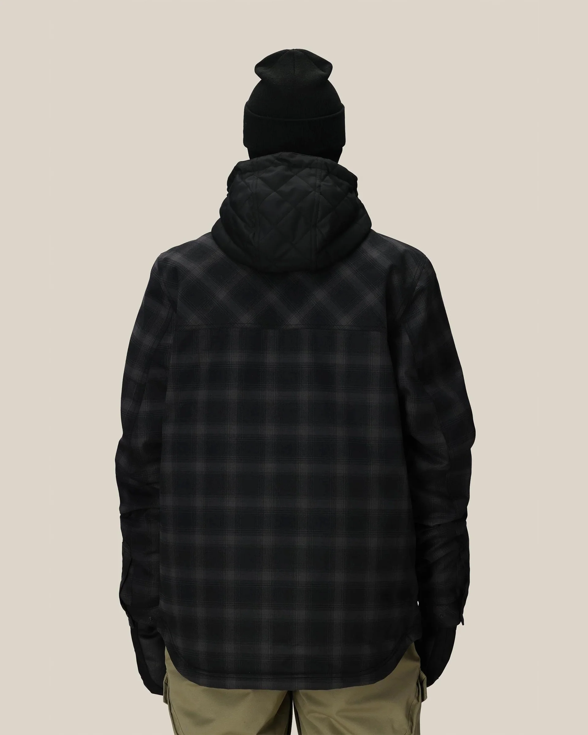 Woodland Insulated Snow Jacket - Black Plaid - Image 3