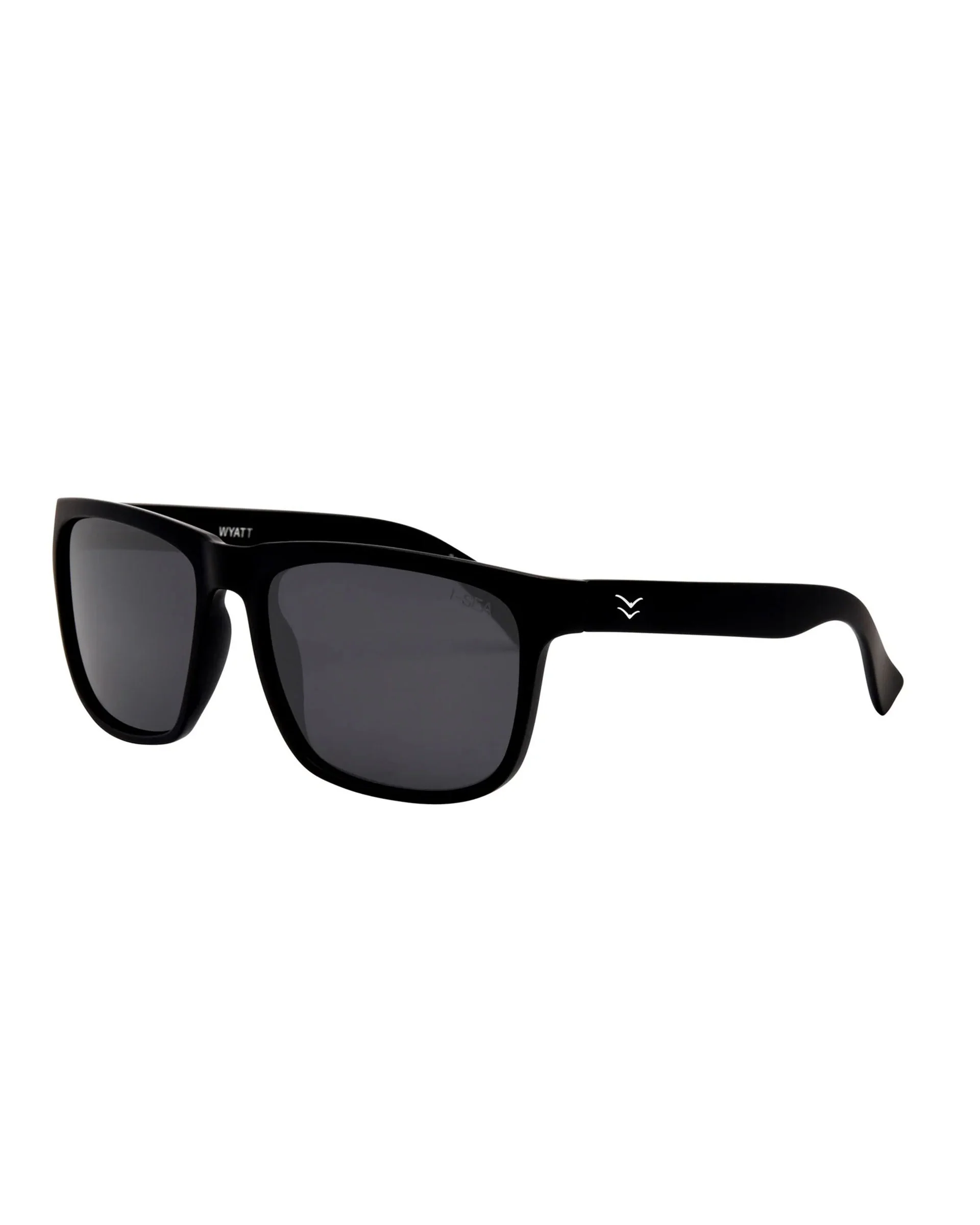 Men's Wyatt Sunglasses - Black/Smoke Polarized Lens - Image 2