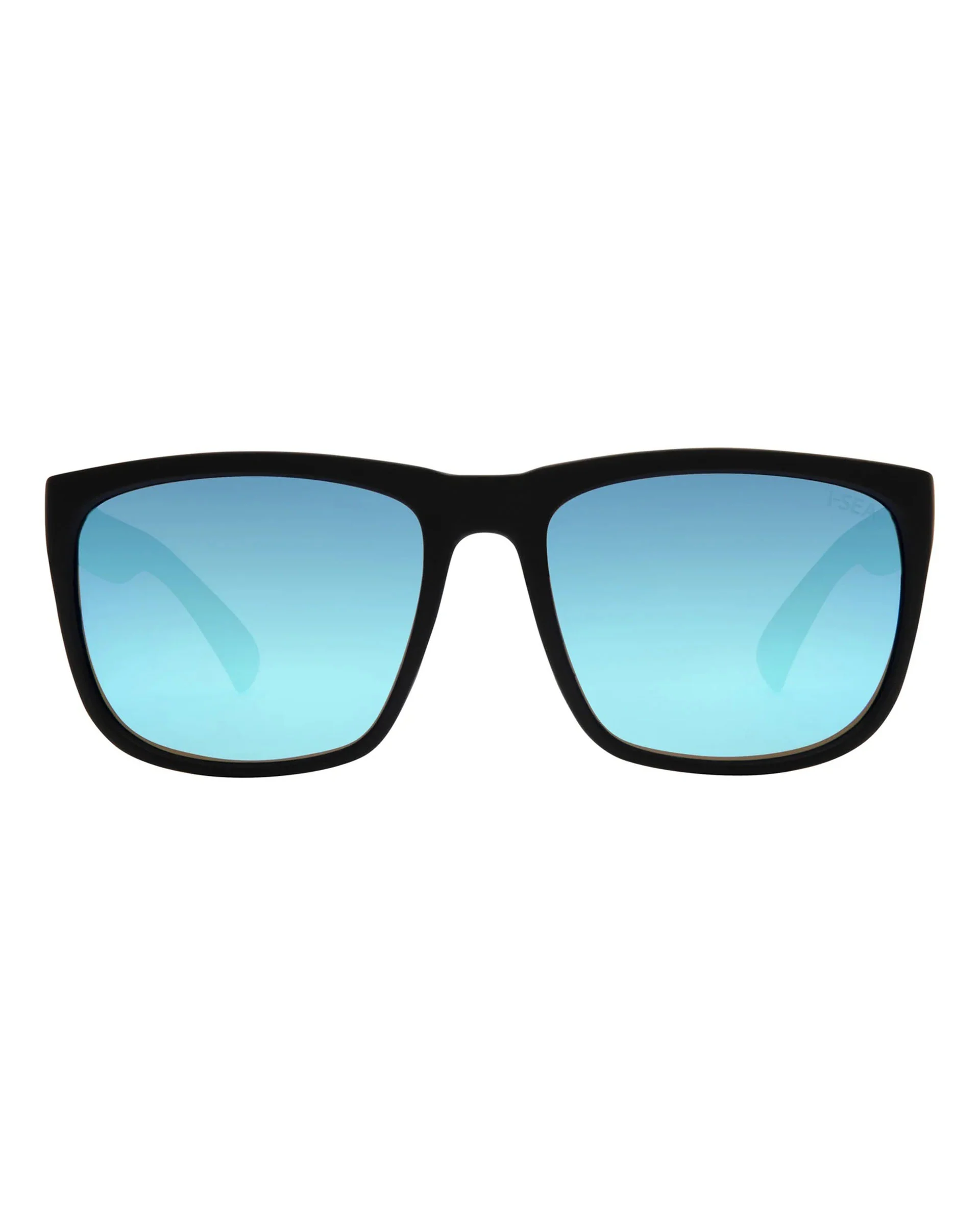 Men's Wyatt Sunglasses - Black/Ice Blue Polarized Lens