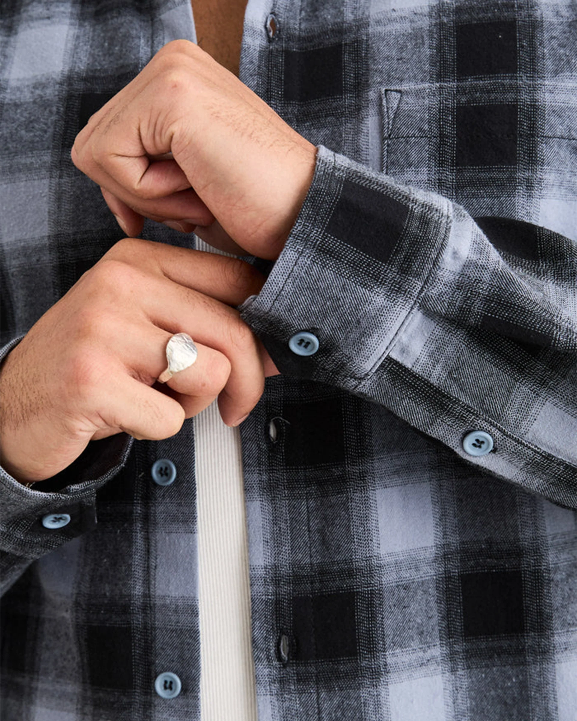 Merge L/S Overshirt - Mineral Blue - Image 3