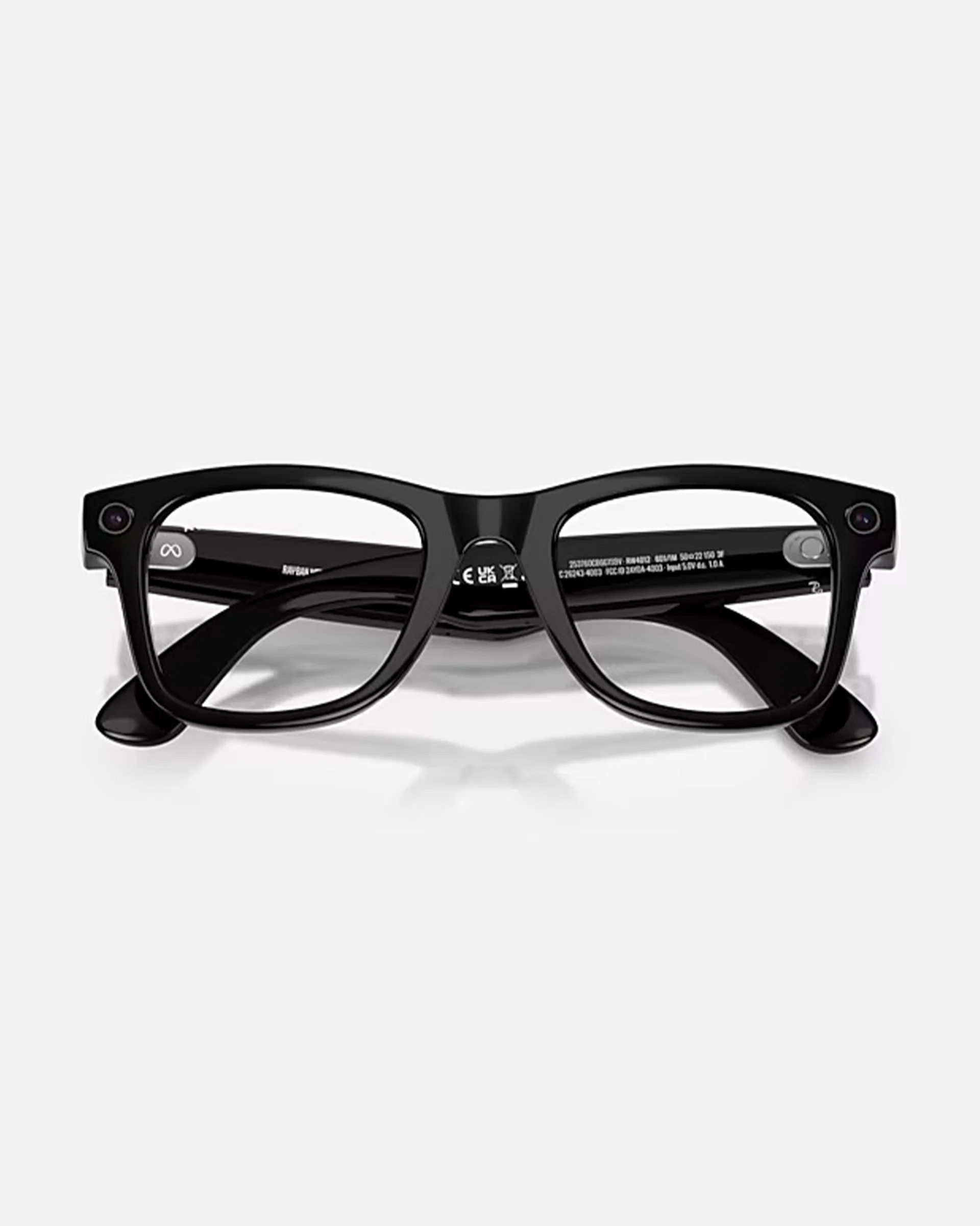 Meta Wayfarer Gen 2 Sunglasses - Shiny Black/Clear Graphite Green Transitions - Image 8