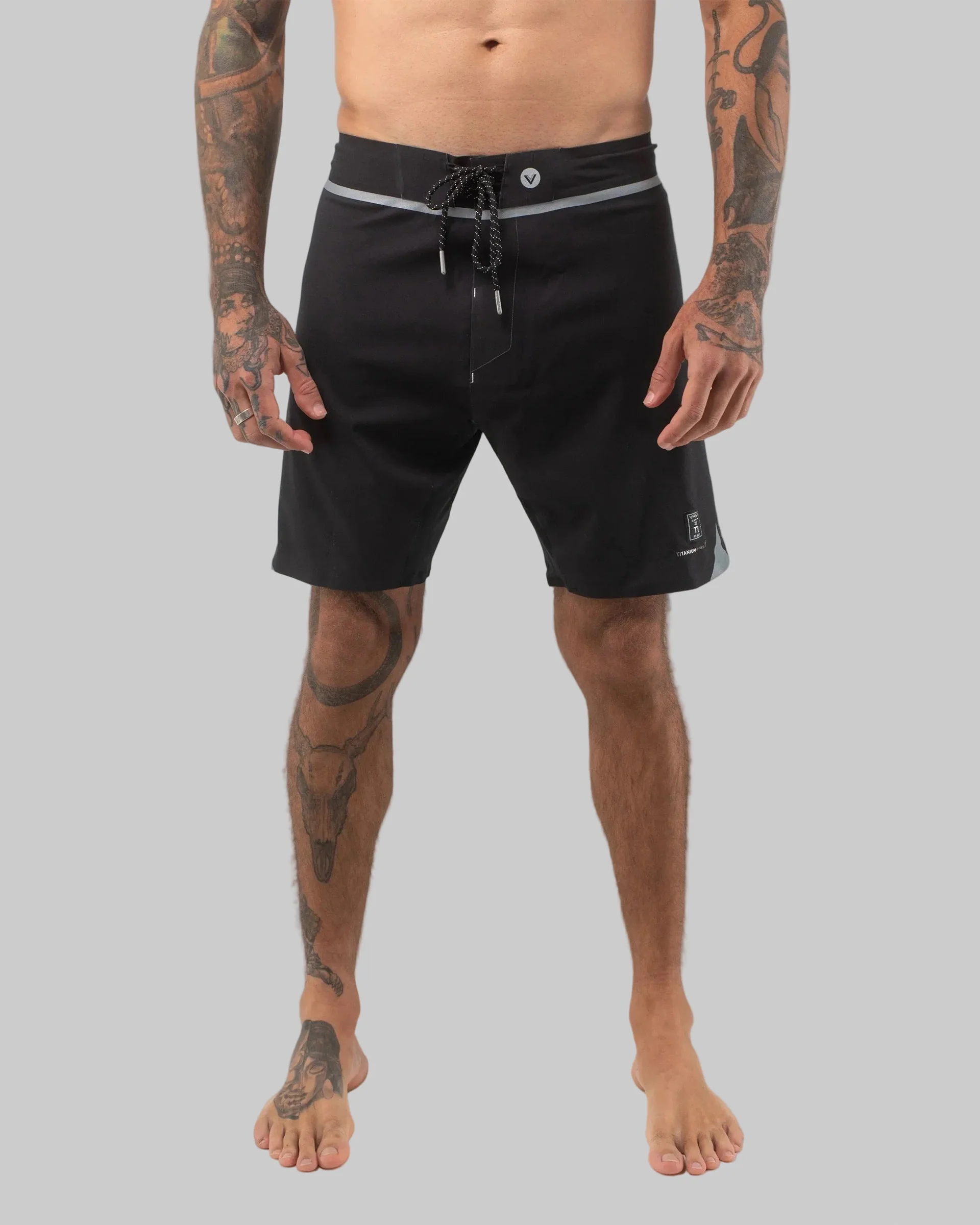 Midnight Titanium Boardshort - Black