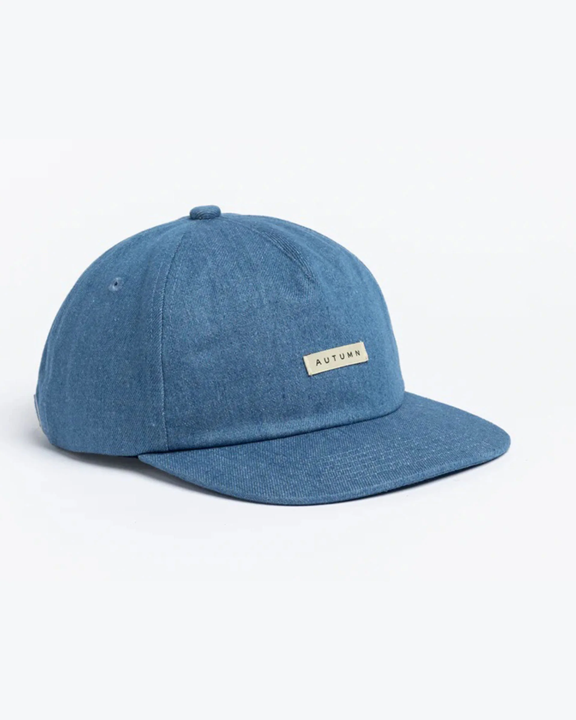Mixed 5 Panel Snapback Hat - Denim