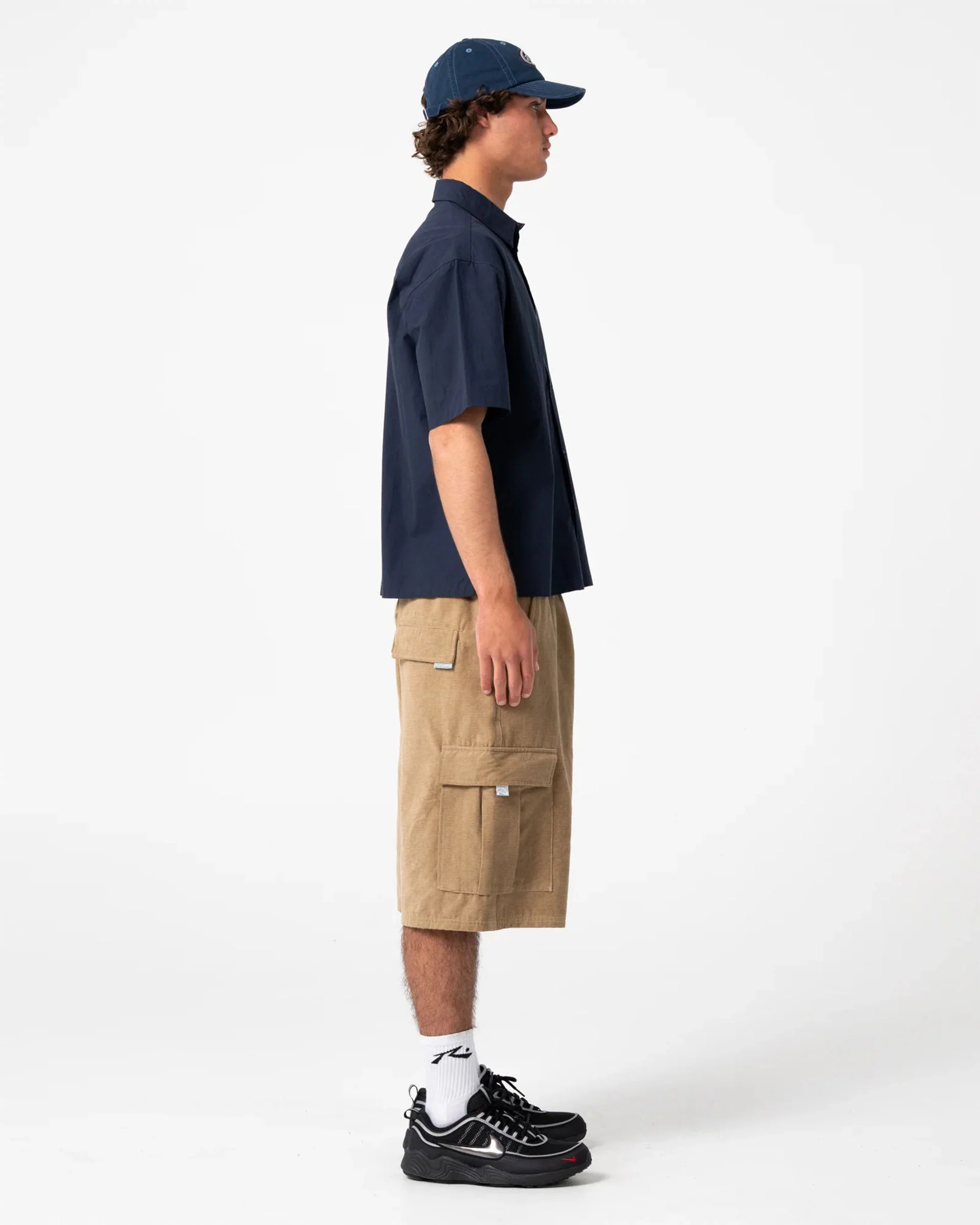 Morning Glory 6 Panel Cap - Navy - Image 6