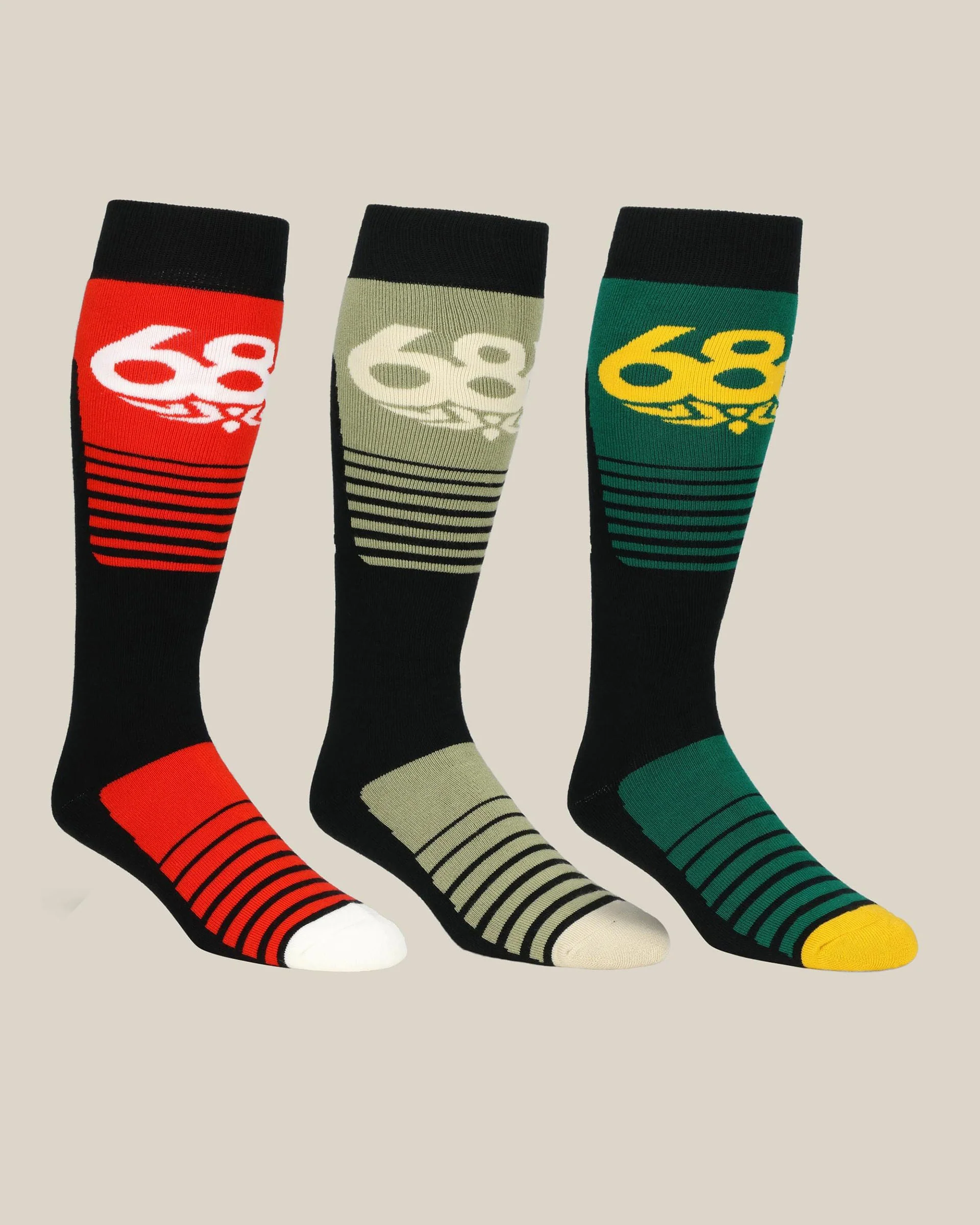 Moto Socks - 3 Pack