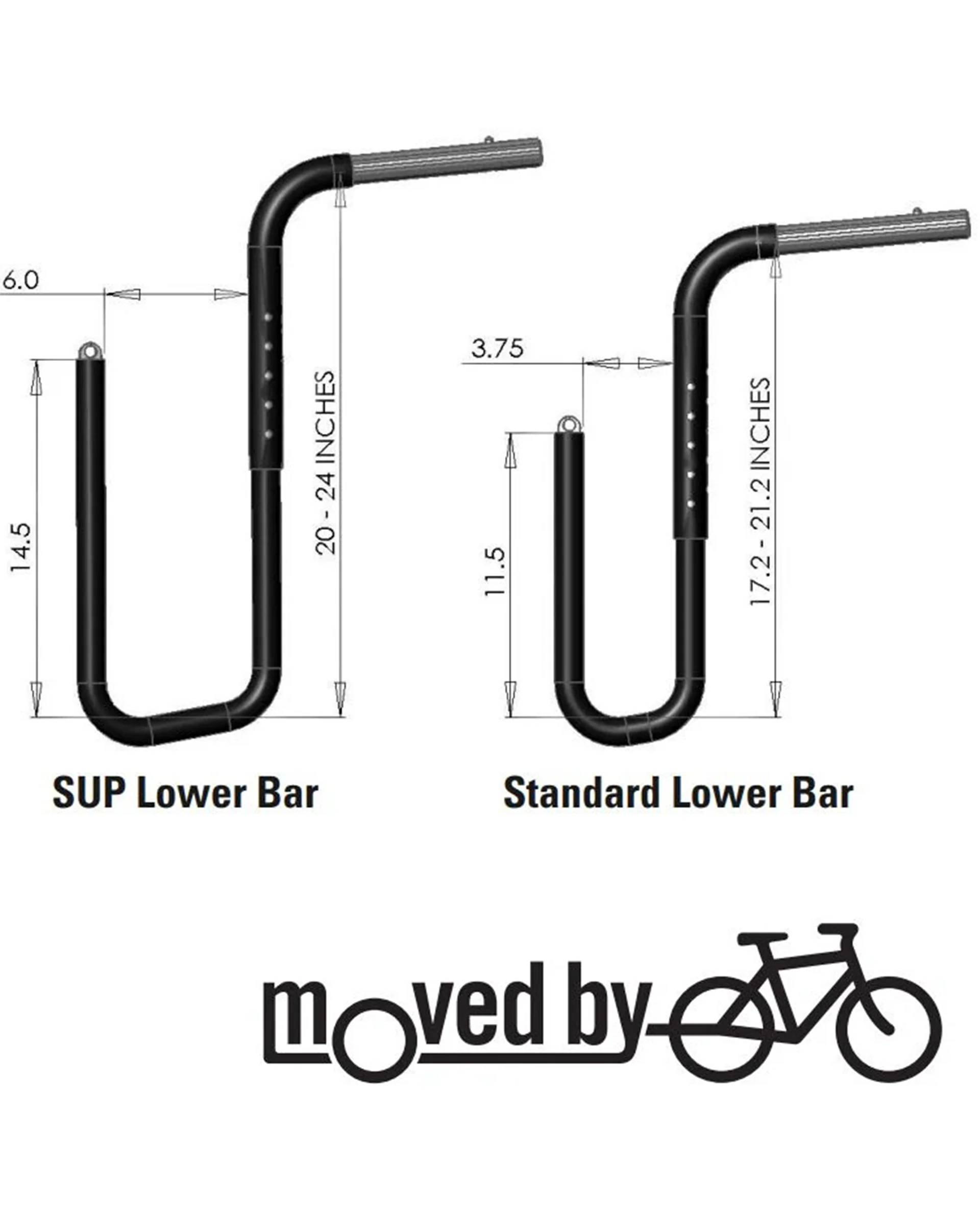Moved By Bikes SUP Lower Bar Set - Image 2