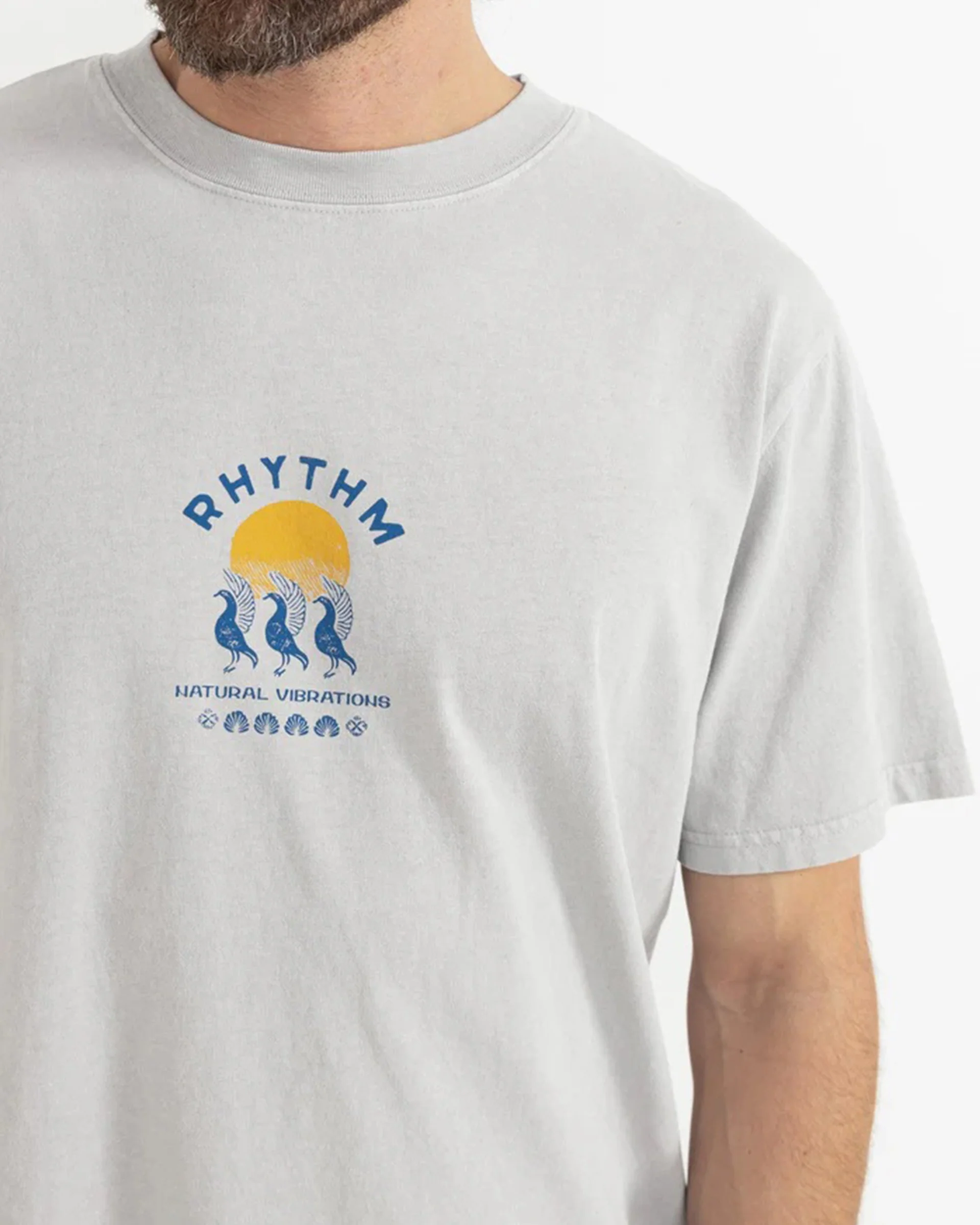 Natural Vibrations Vintage S/S T-Shirt - Stone - Image 2