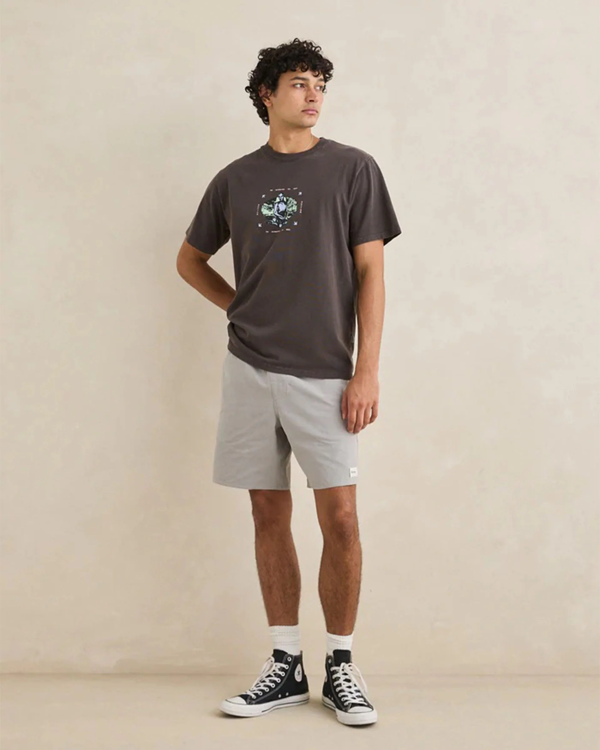Nature Bot Vintage S/S T-Shirt - Vintage Black - Image 2