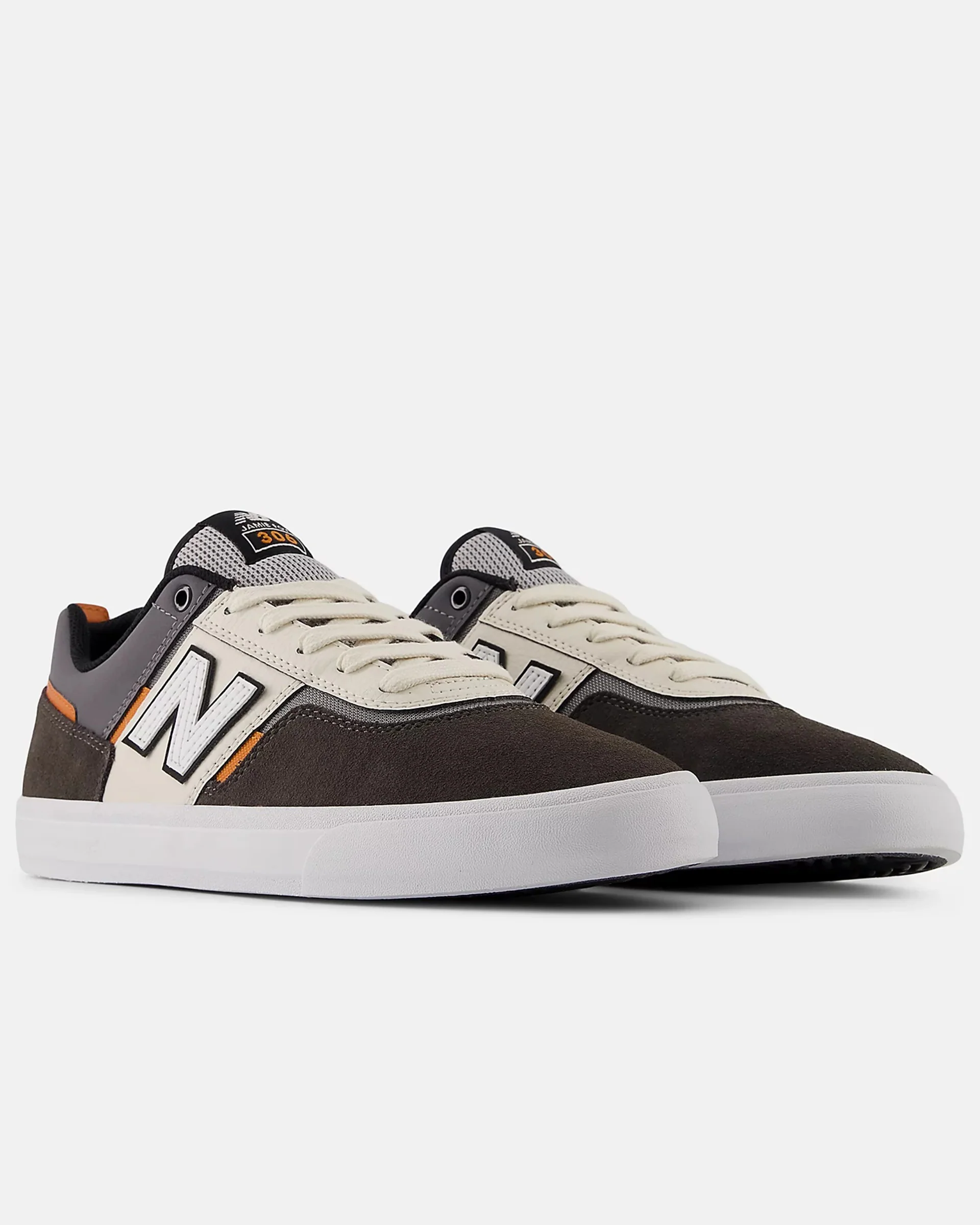 NB Numeric Jamie Foy 306 Shoes - Black Cement W/ Sea Salt - Image 2