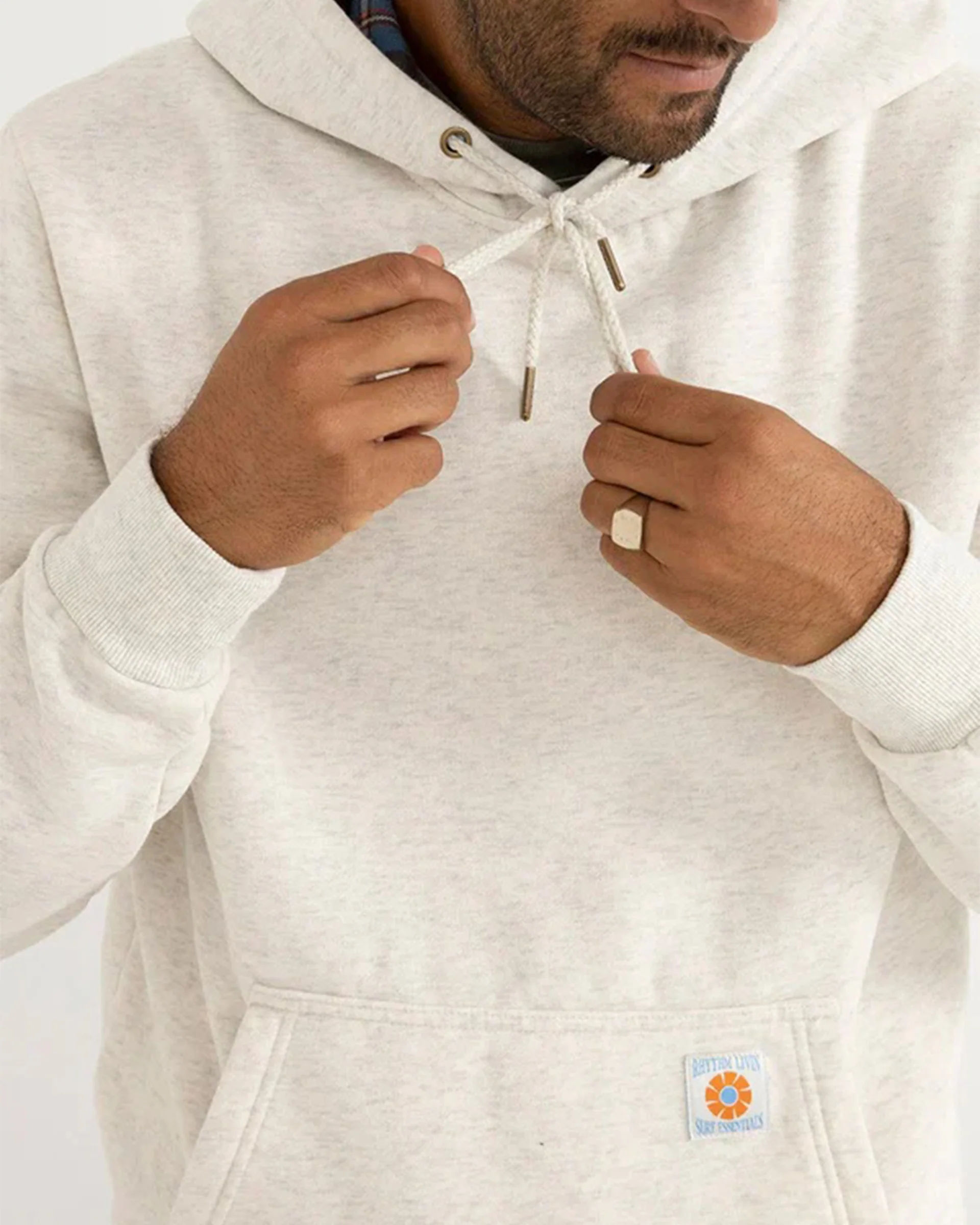 New Realm P/O Hoodie - Ecru - Image 2