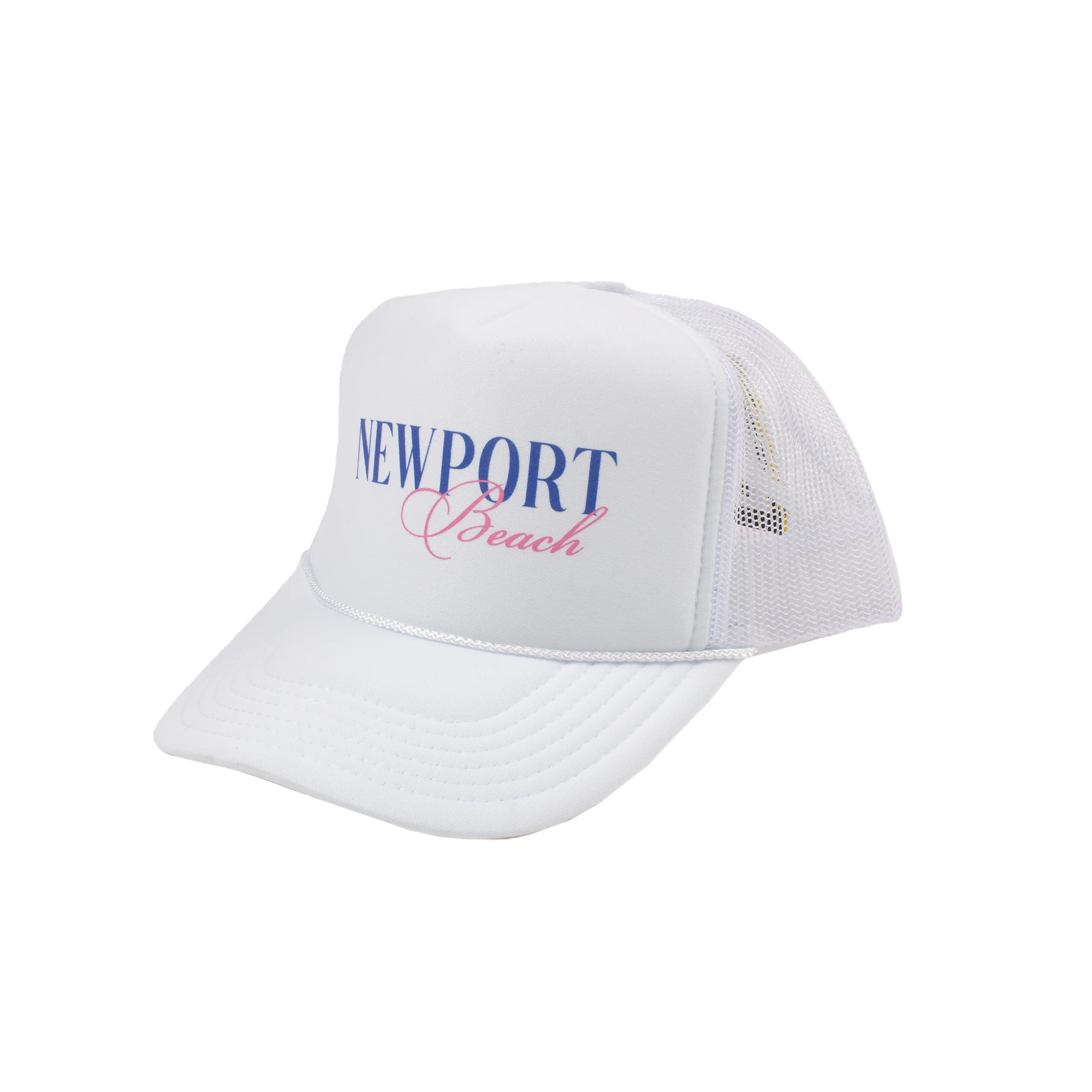 Newport Beach Trucker Hat - White - Image 2