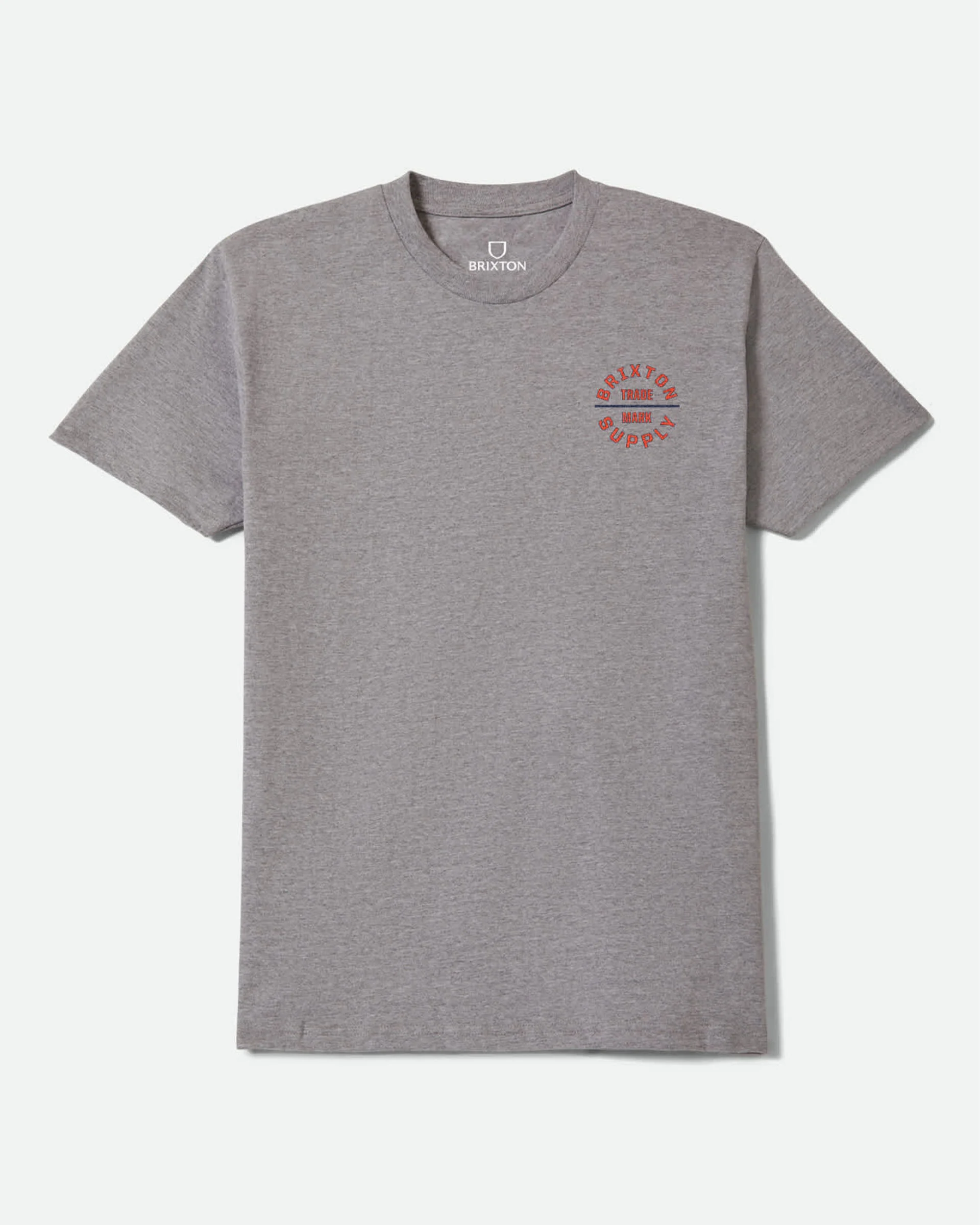 Oath V S/S Standard T-Shirt - Heather Grey/Lava Red/Midnight Blue - Image 2