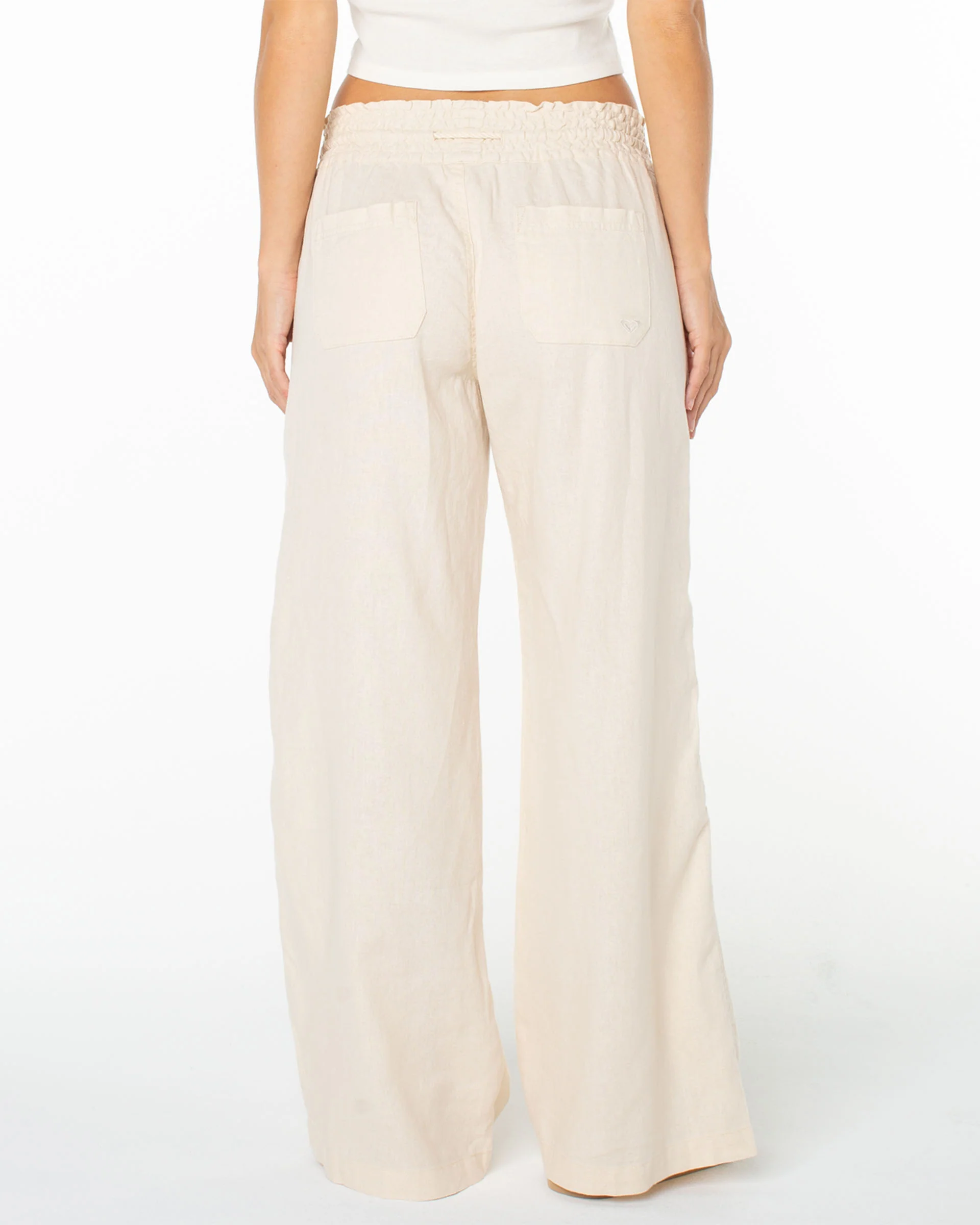 Oceanside Wide Leg Pant - Parchment - Image 2