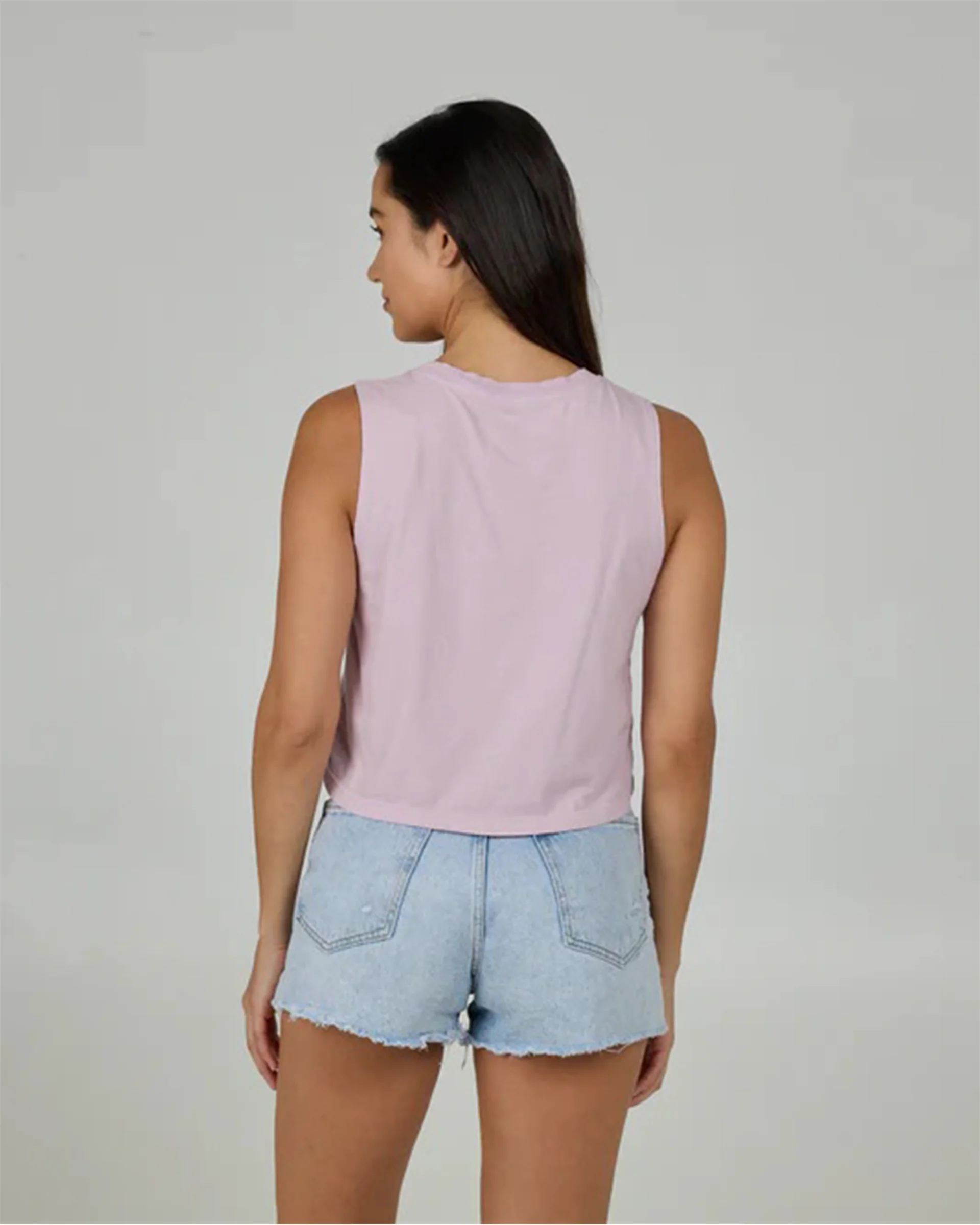 Outside Cropped Tank - Pale Orchid - Image 2