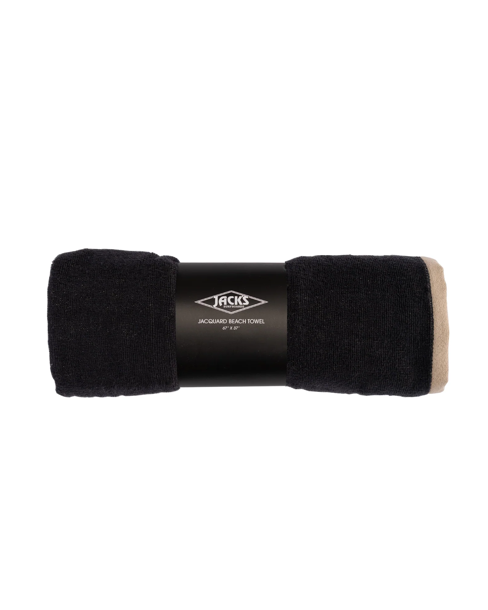 Oversized Jacquard Beach Towel II - Diamond Black - Image 3
