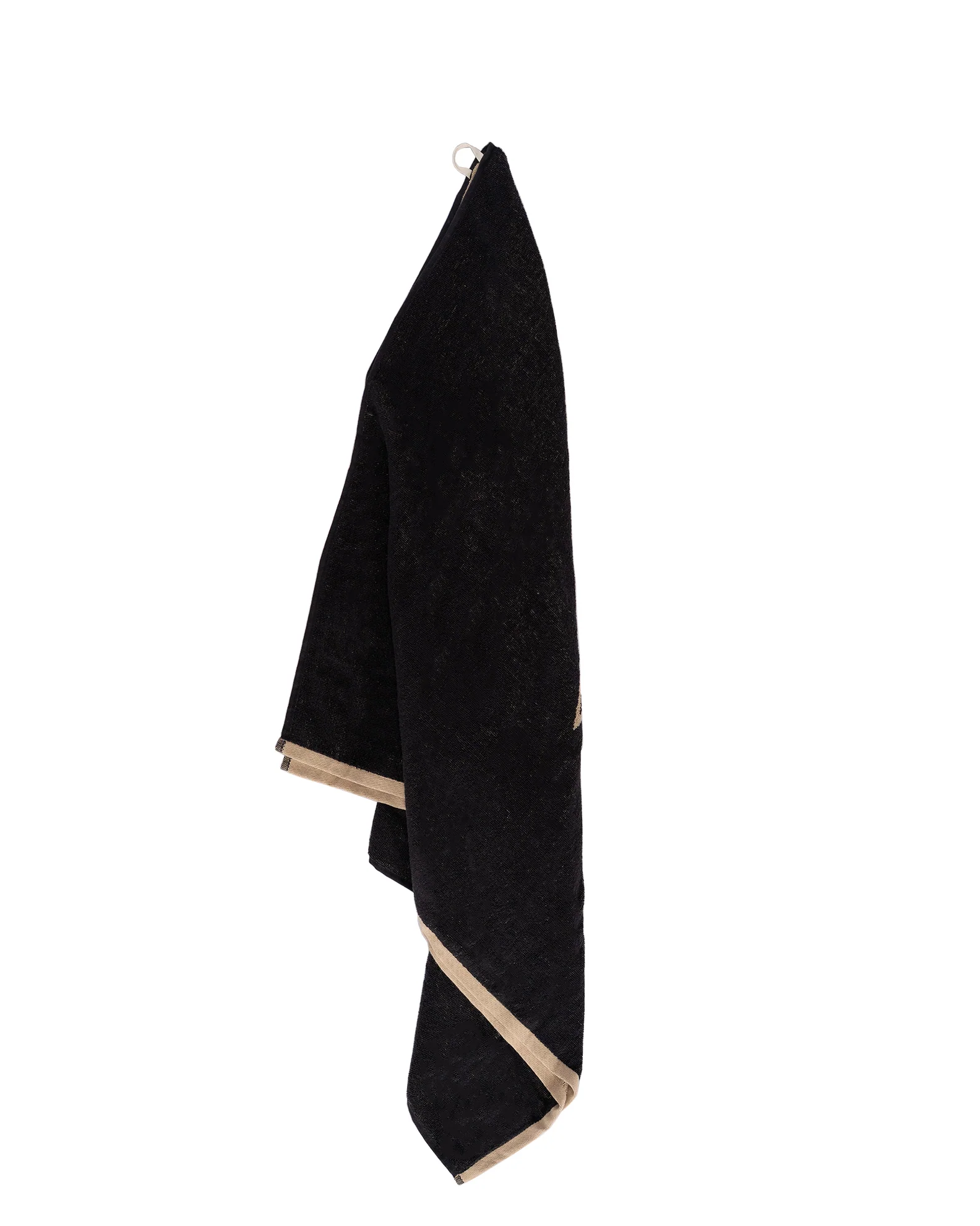 Oversized Jacquard Beach Towel II - Diamond Black - Image 5
