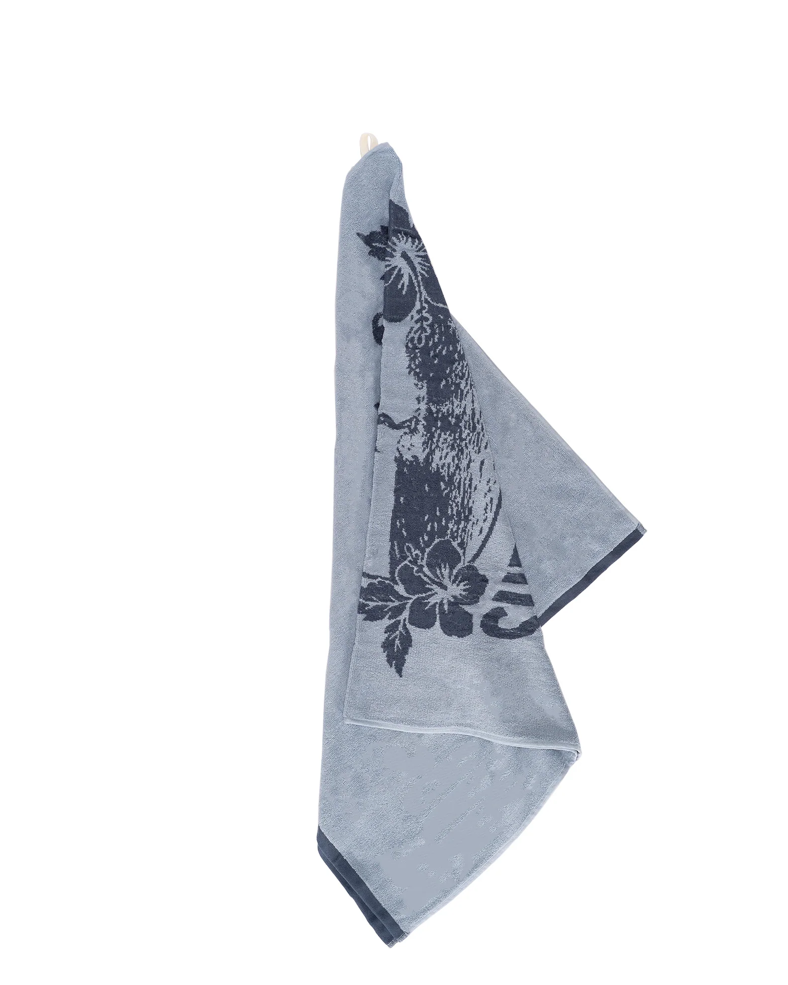 Oversized Jacquard Beach Towel II - Tip Toe Teal - Image 5