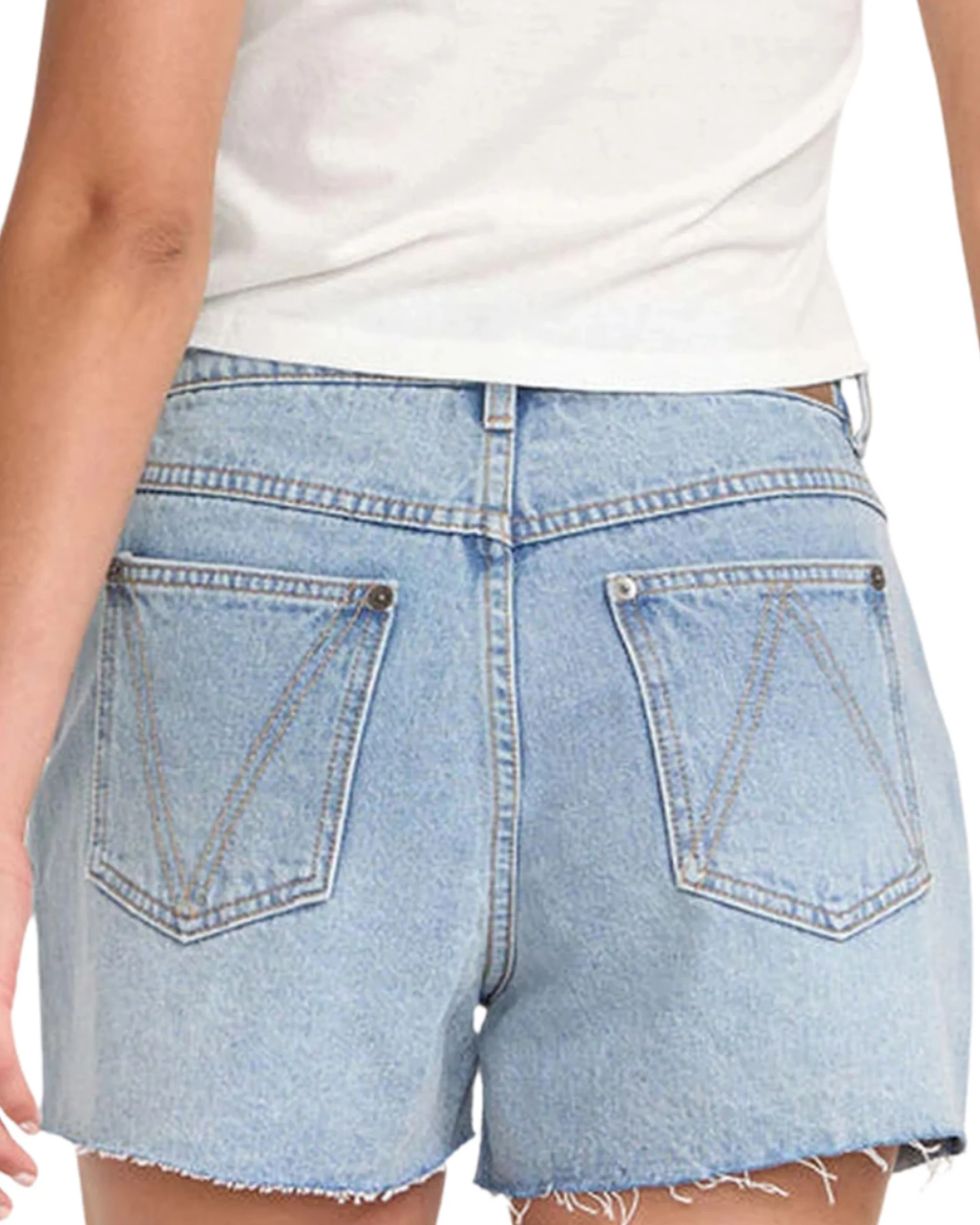 Pacific Denim Shorts - Bleached Indigo - Image 4