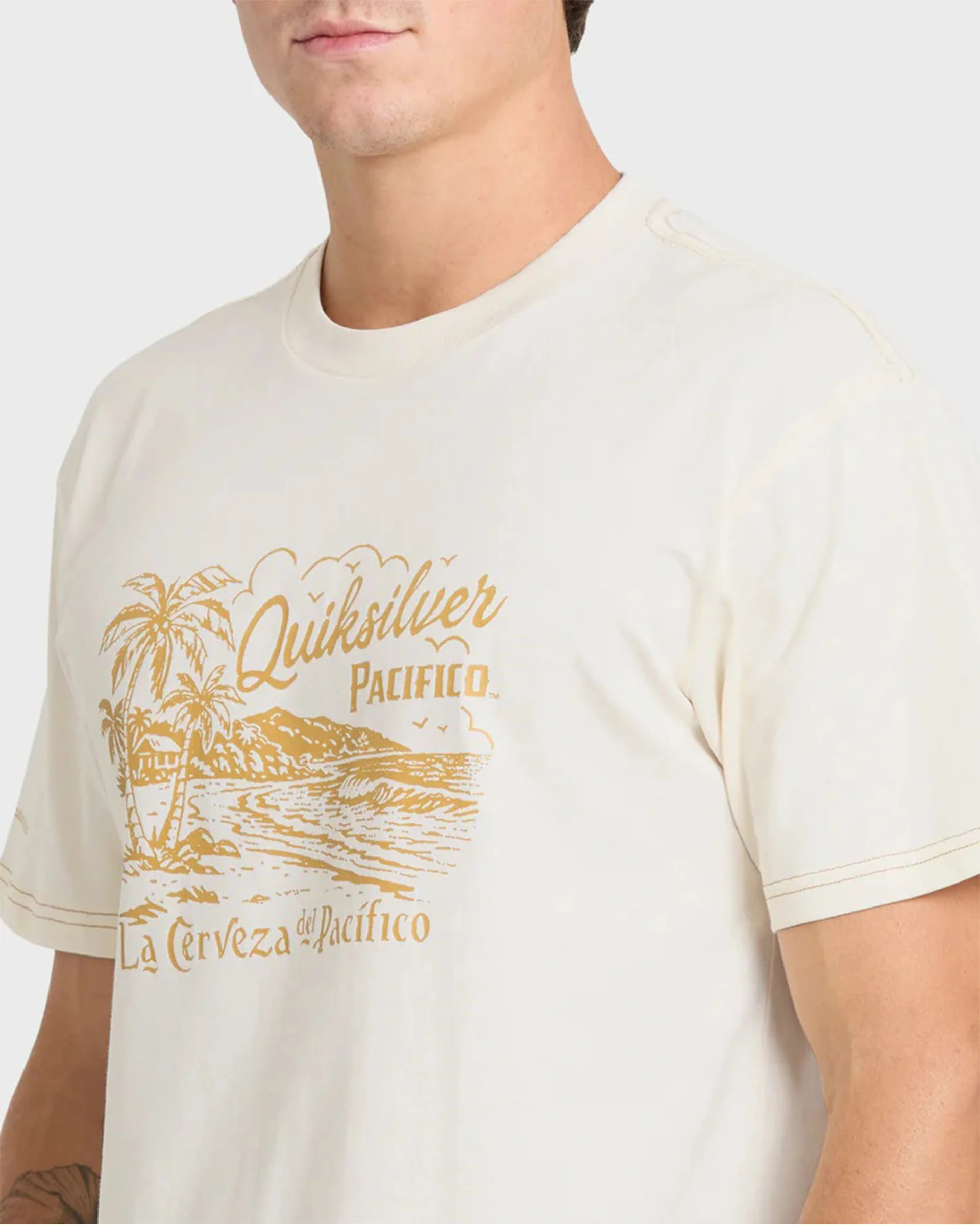Pacifico Coastal Paradise S/S T-Shirt - Tofu - Image 5