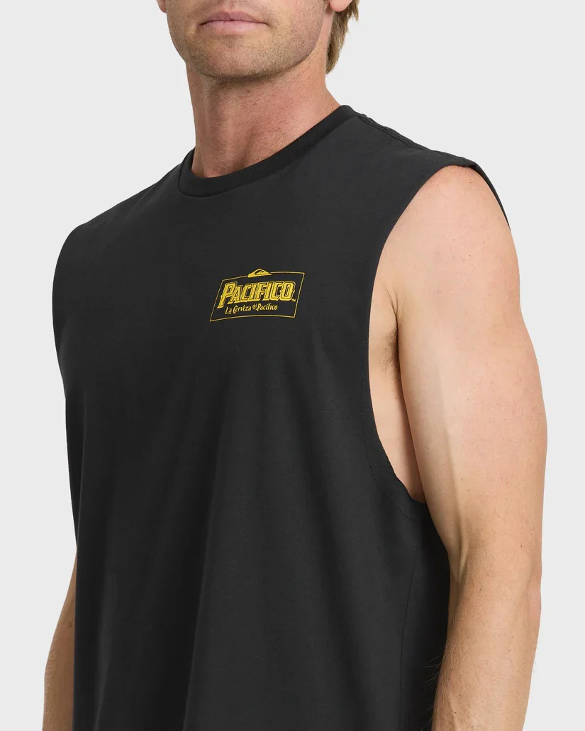 Pacifico Sayulita Cruising Tank Top - Black - Image 5